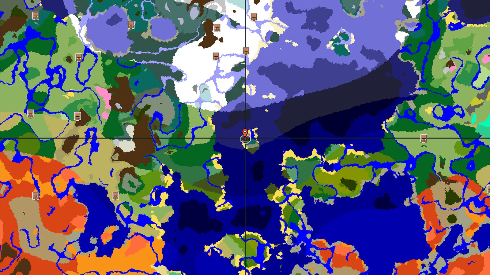 Island Spawn with a Close Woodland Mansion — Minecraft seed preview
