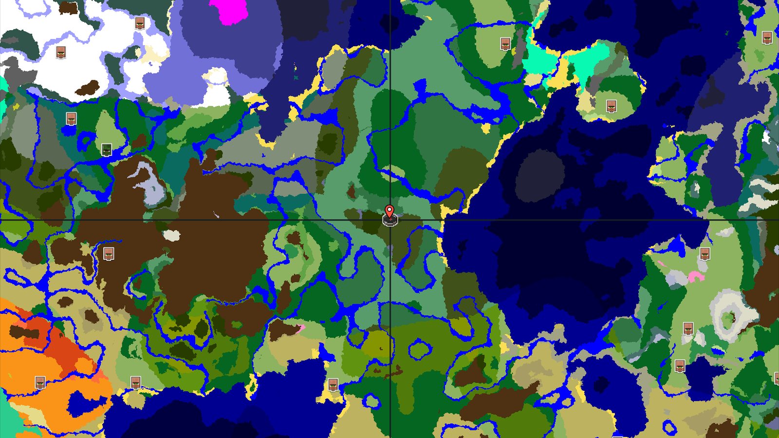 Dark Forest Spawn with a Nearby Pale Garden — Minecraft seed preview