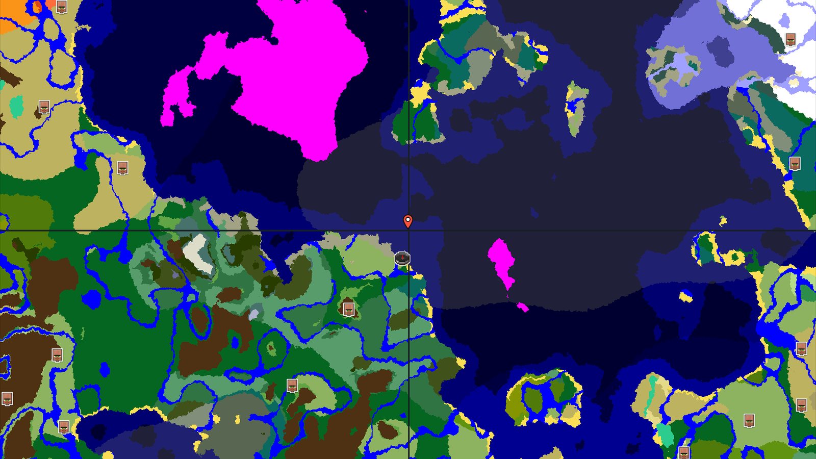 Woodland Mansion near Ocean Sprawls — Minecraft seed preview