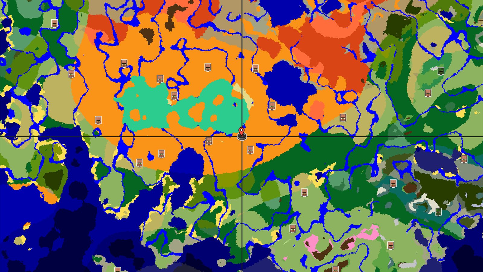 Mangrove Swamp and Desert Village Nearby — Minecraft seed preview