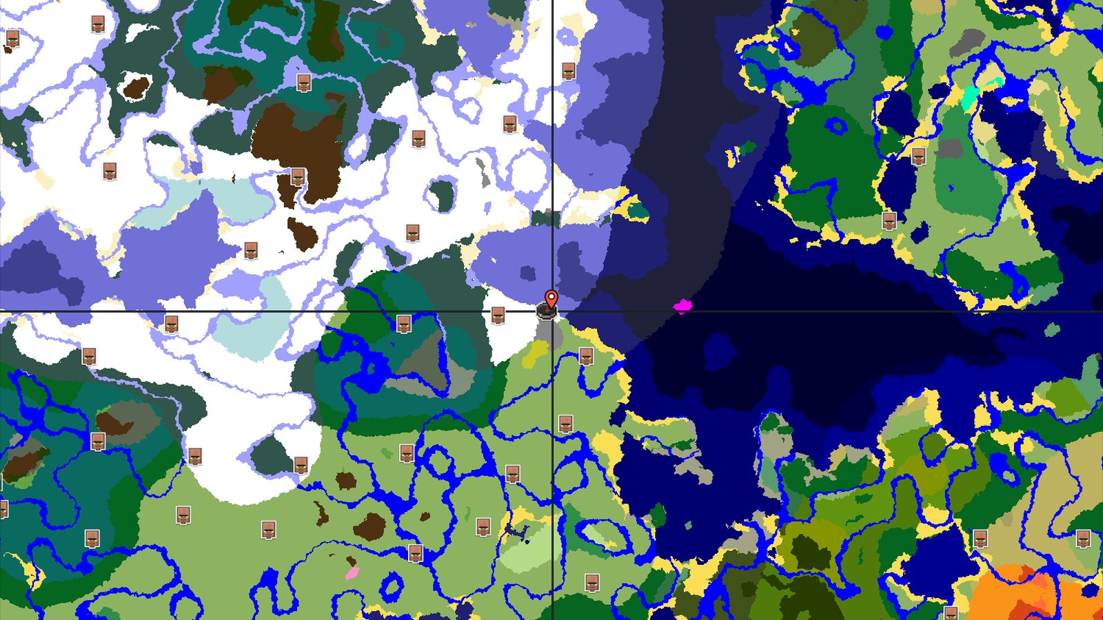 A Cold Start With Close Underground Treasures — Minecraft seed preview