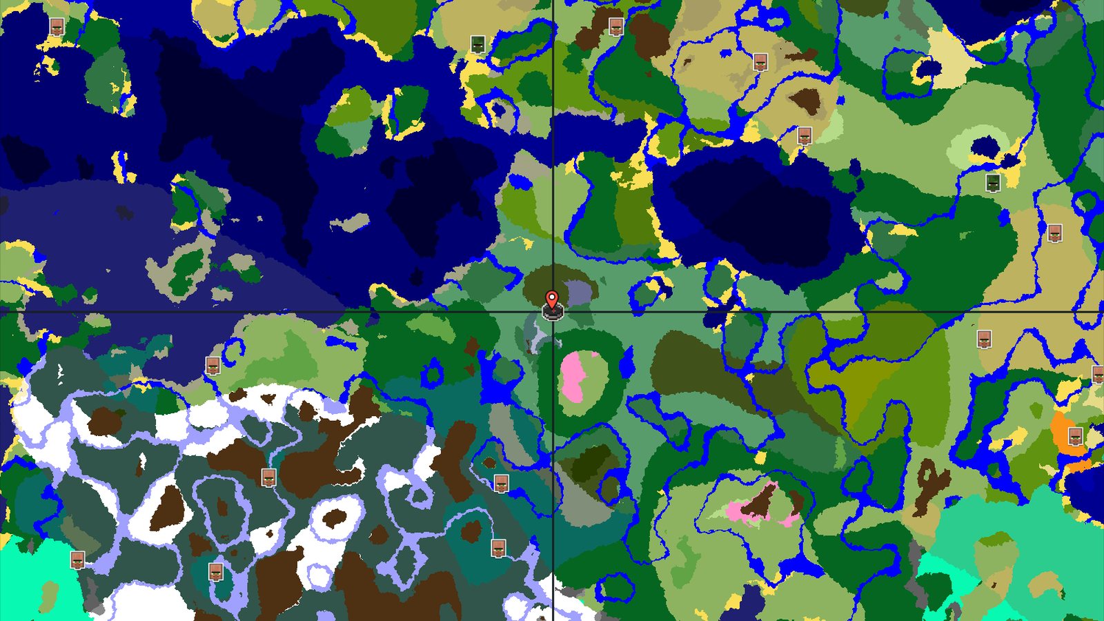 Pale Garden and Cherry Grove Near Birch Forests — Minecraft seed preview