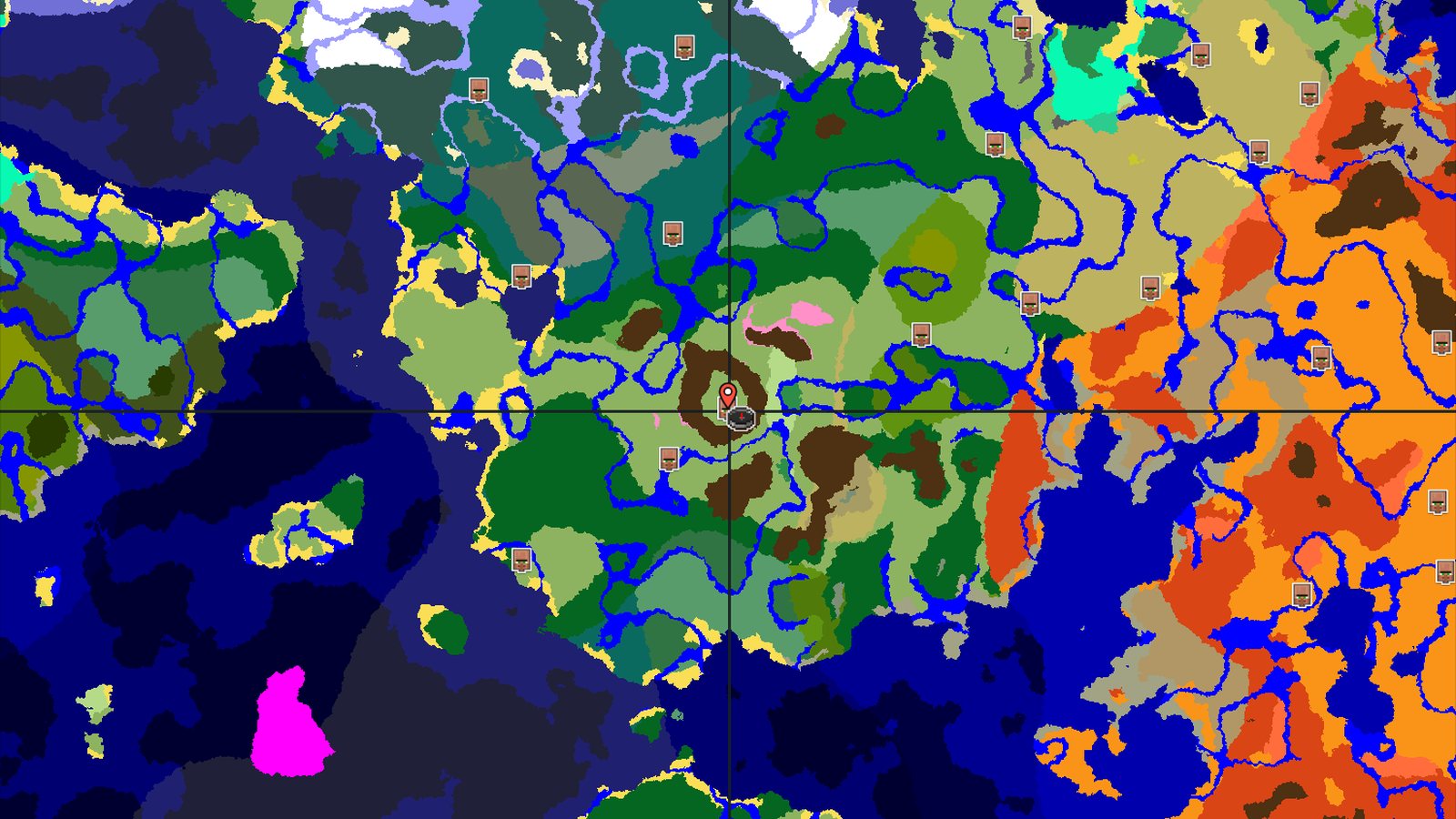 Spawn in a Cherry Grove, with a Village Nearby — Minecraft seed preview