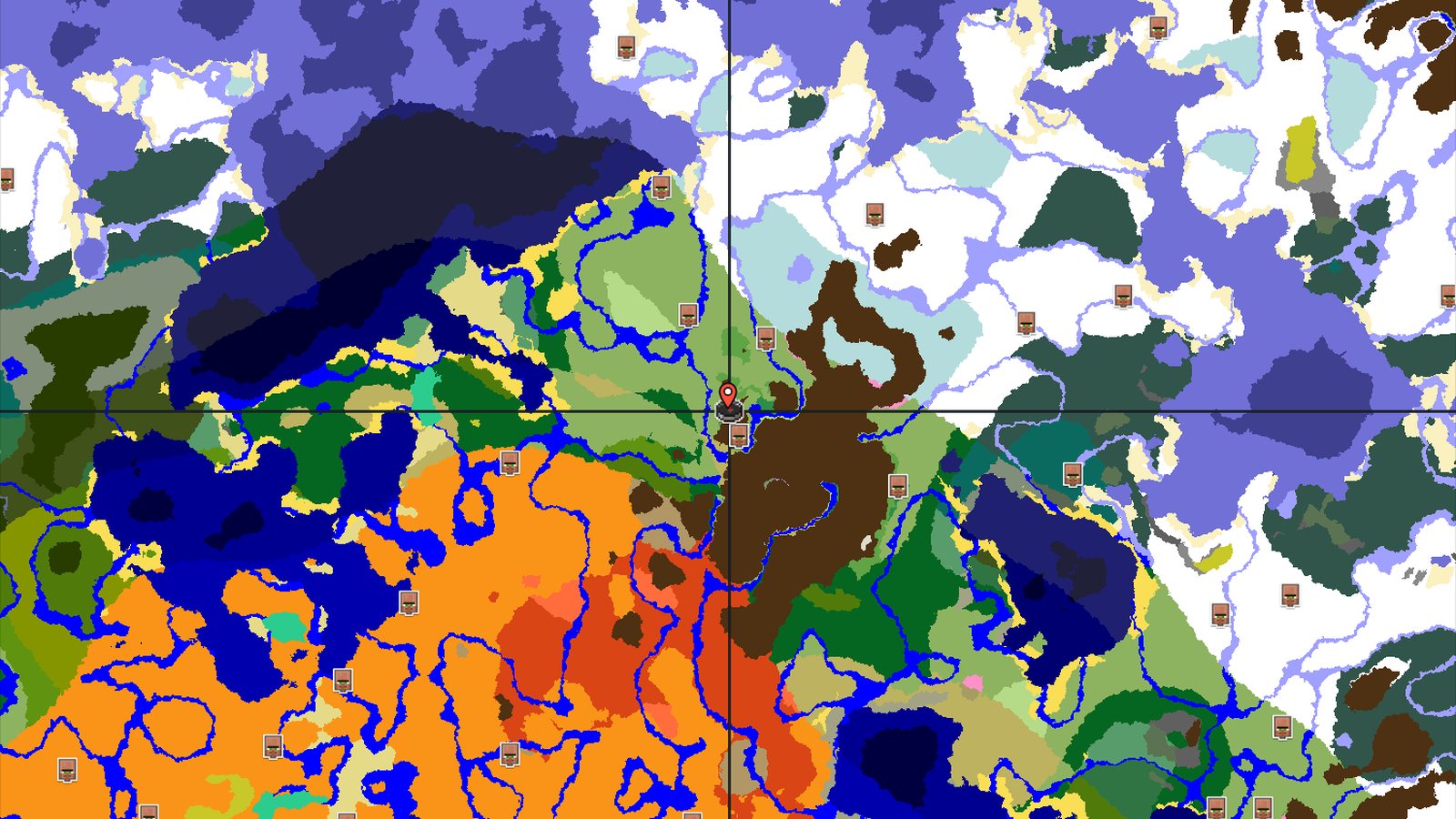 A Cherry Grove Start with Badlands and Ice Spikes — Minecraft seed preview
