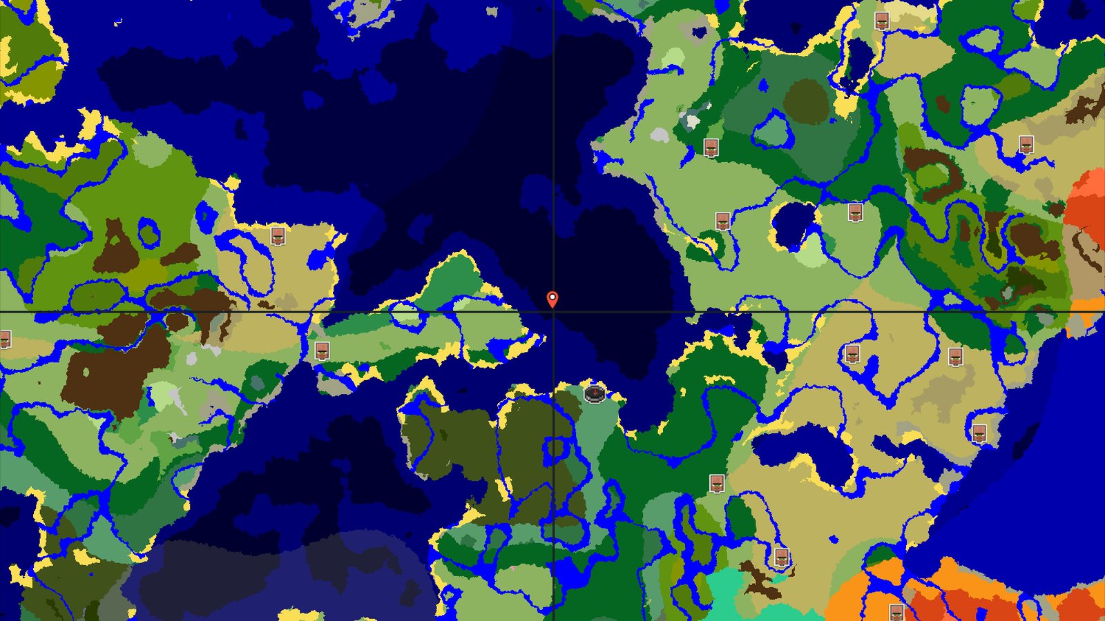 Birch Forests and Ocean Depths Near Spawn — Minecraft seed preview