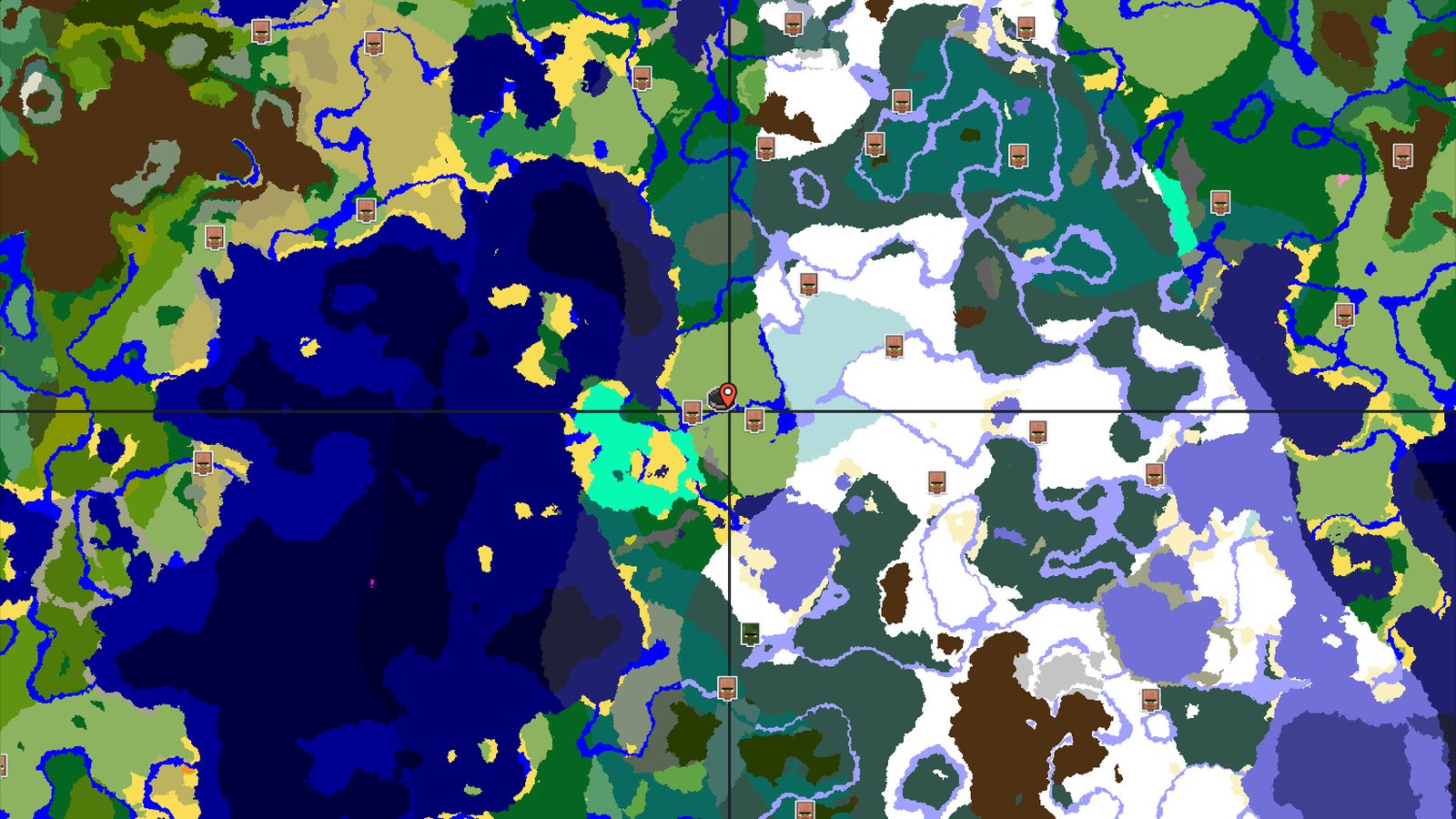 A Freezing Frontier: Villages and Ice Spikes Near Spawn — Minecraft seed preview