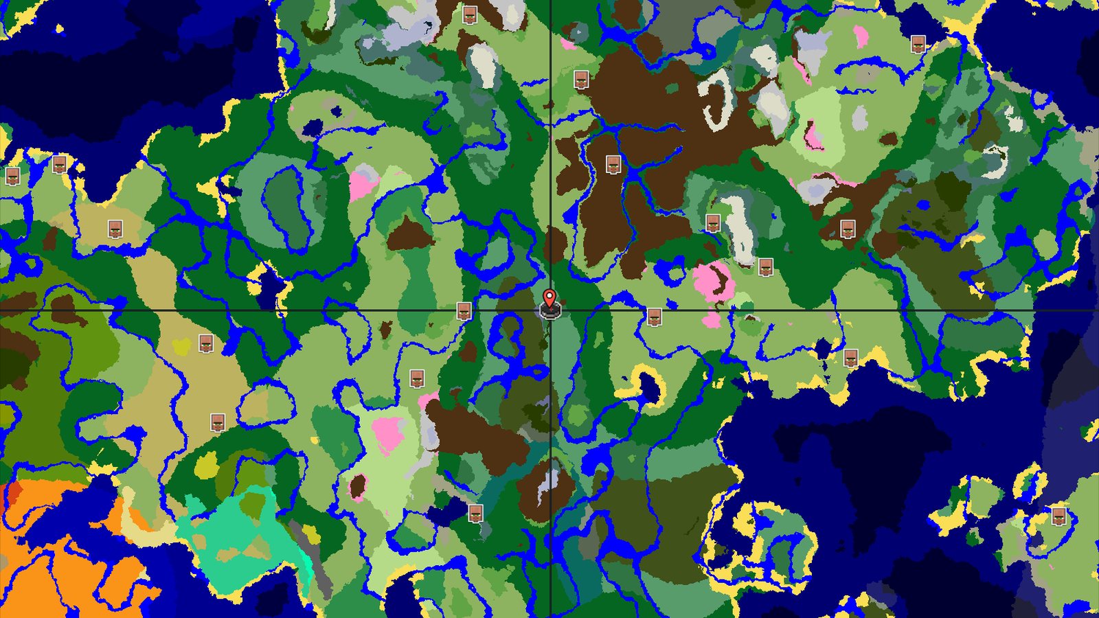 Pale Garden and Cherry Grove Near Birch Forest Spawn — Minecraft seed preview