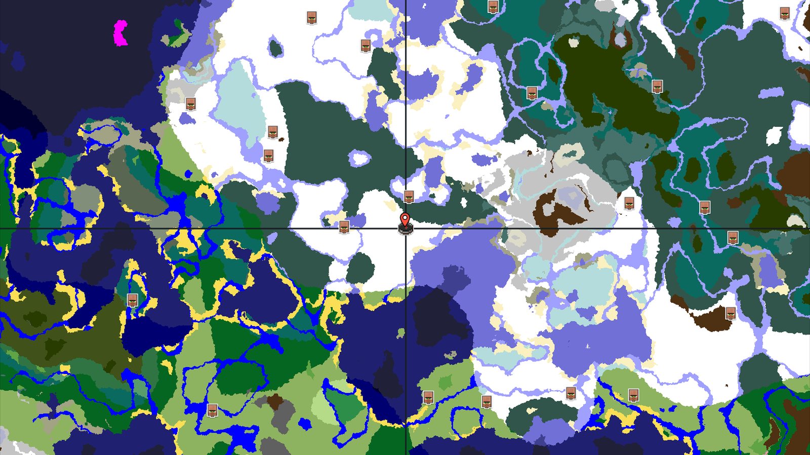 A Snowy Start with a Nearby Pillager Outpost — Minecraft seed preview