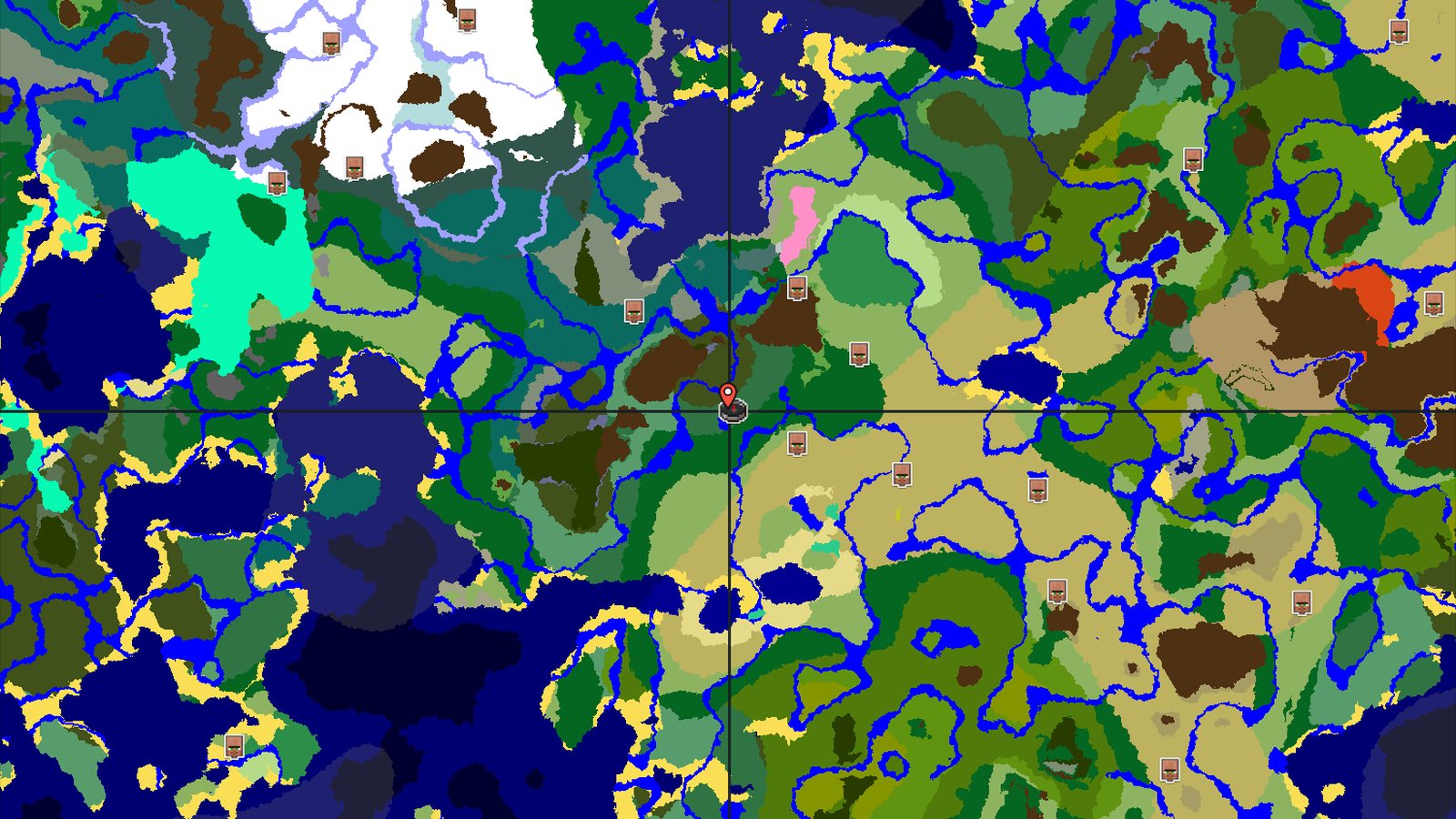 Pale Garden Beside a Savanna Village — Minecraft seed preview