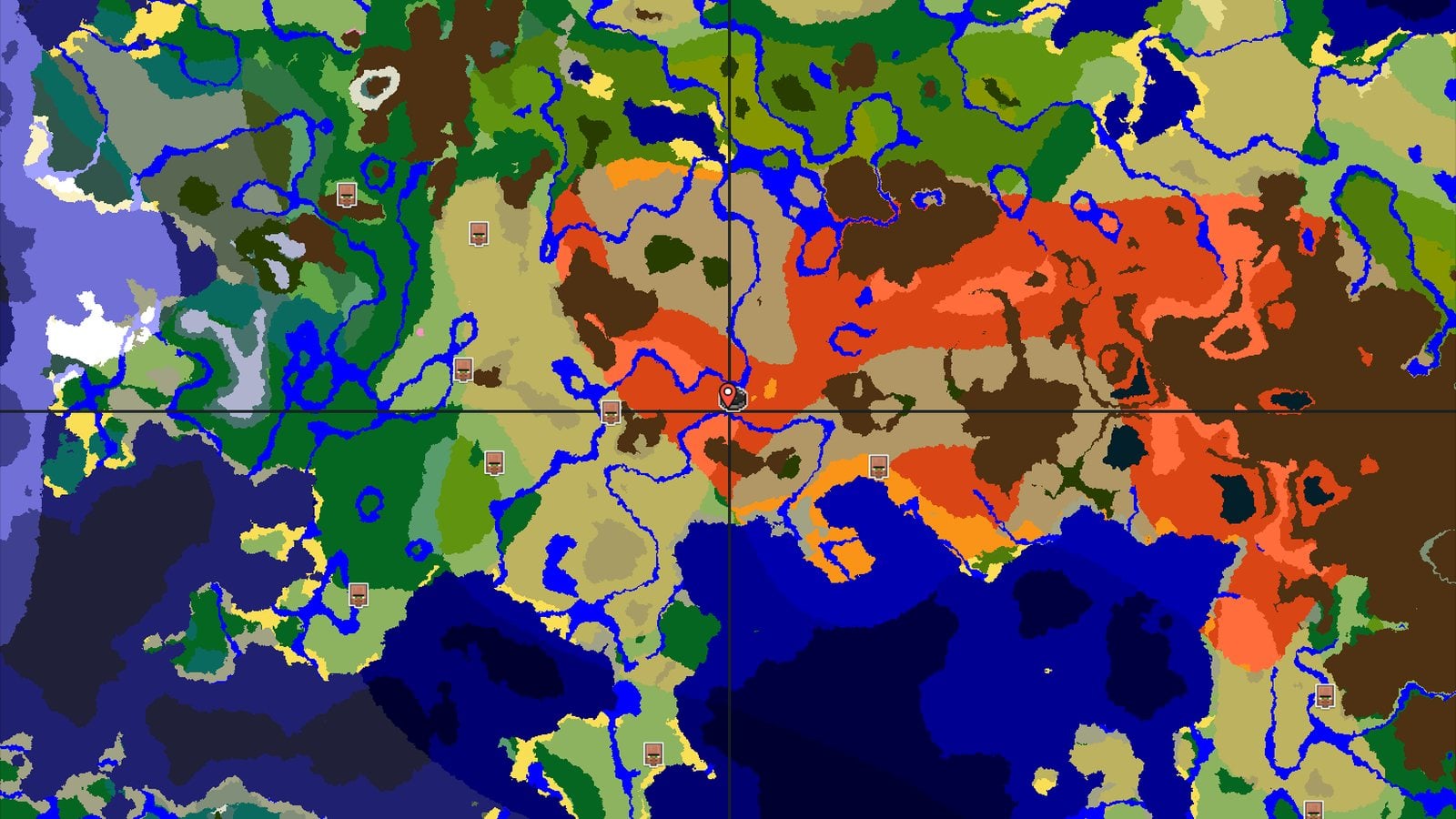 Badlands Spawn with a Nearby Eroded Badlands — Minecraft seed preview