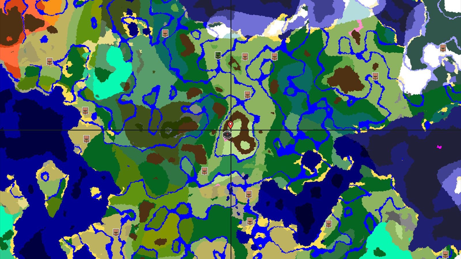 Cherry Grove Ringed by Mountains — Minecraft seed preview