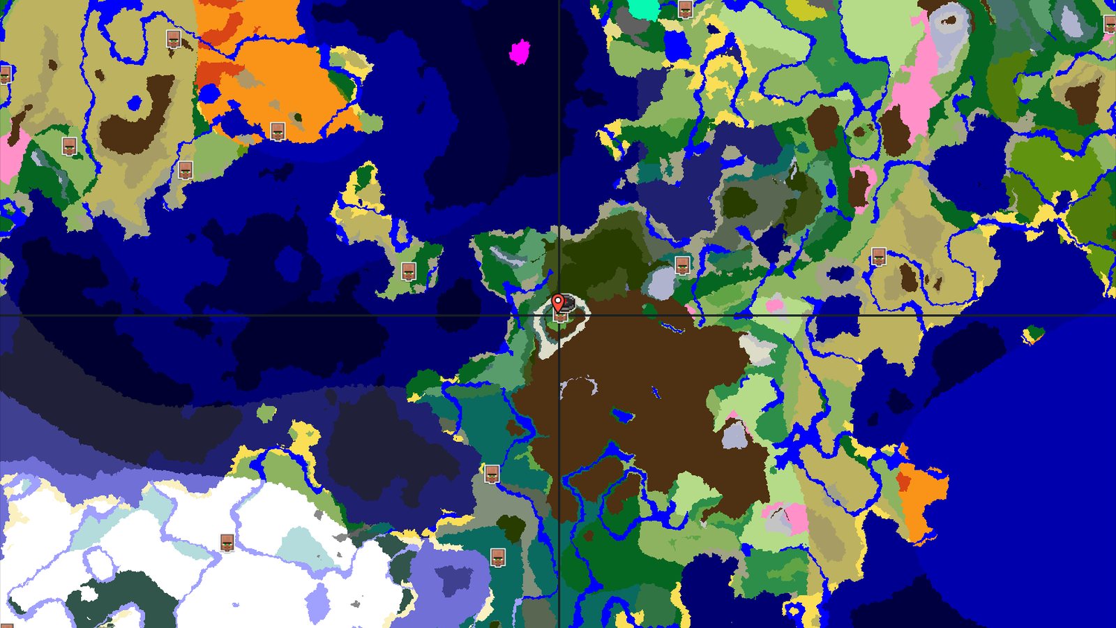Dark Forest Spawn with a Hidden Mountain Valley — Minecraft seed preview