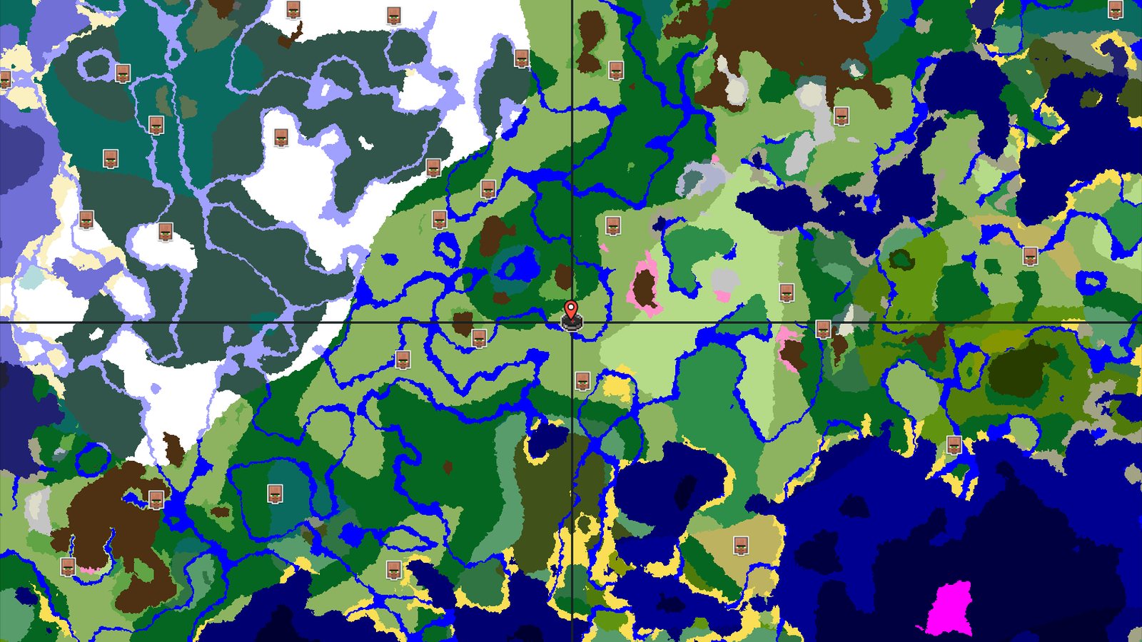 Plains Spawn with a Nearby Cherry Grove — Minecraft seed preview