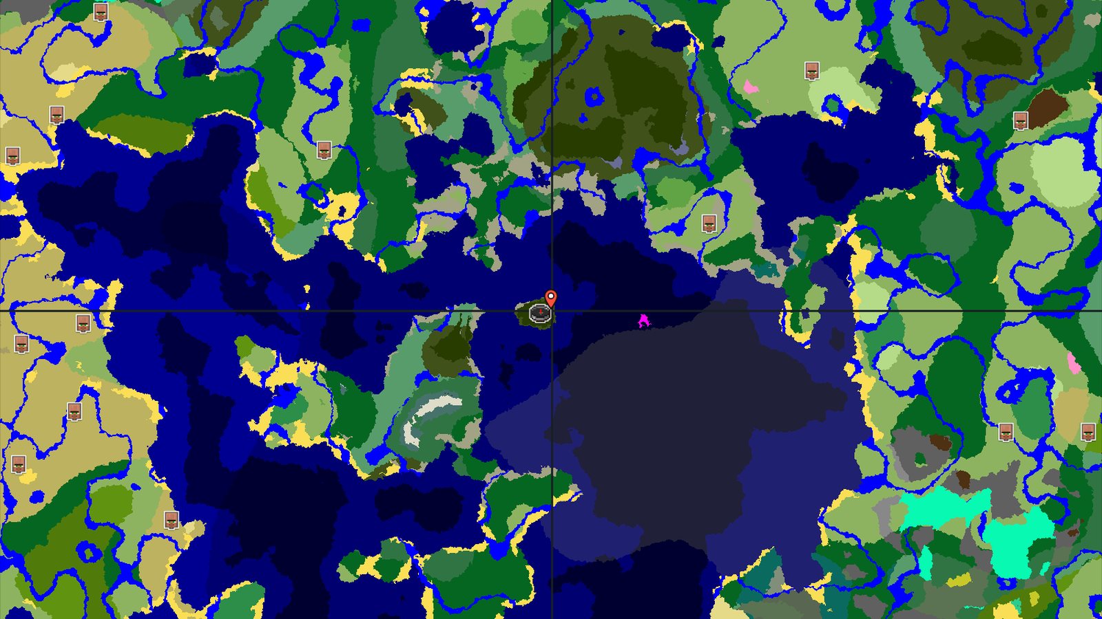 Island Dark Forest Spawn with an Ancient City Nearby — Minecraft seed preview