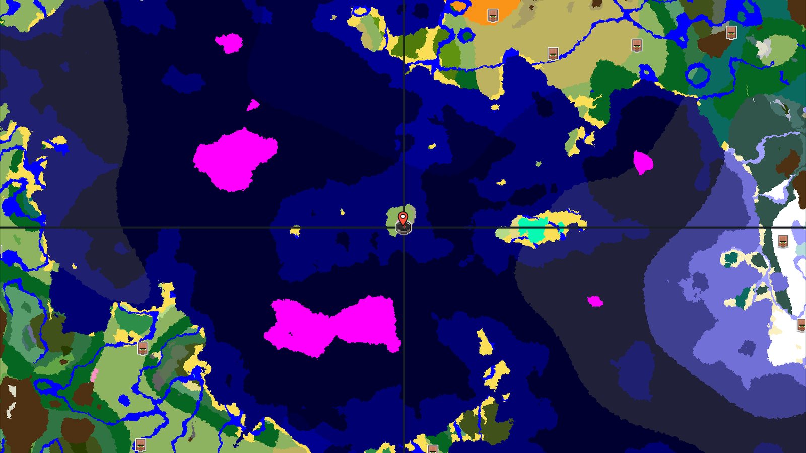 Cherry Island Start Surrounded by Vast Ocean — Minecraft seed preview