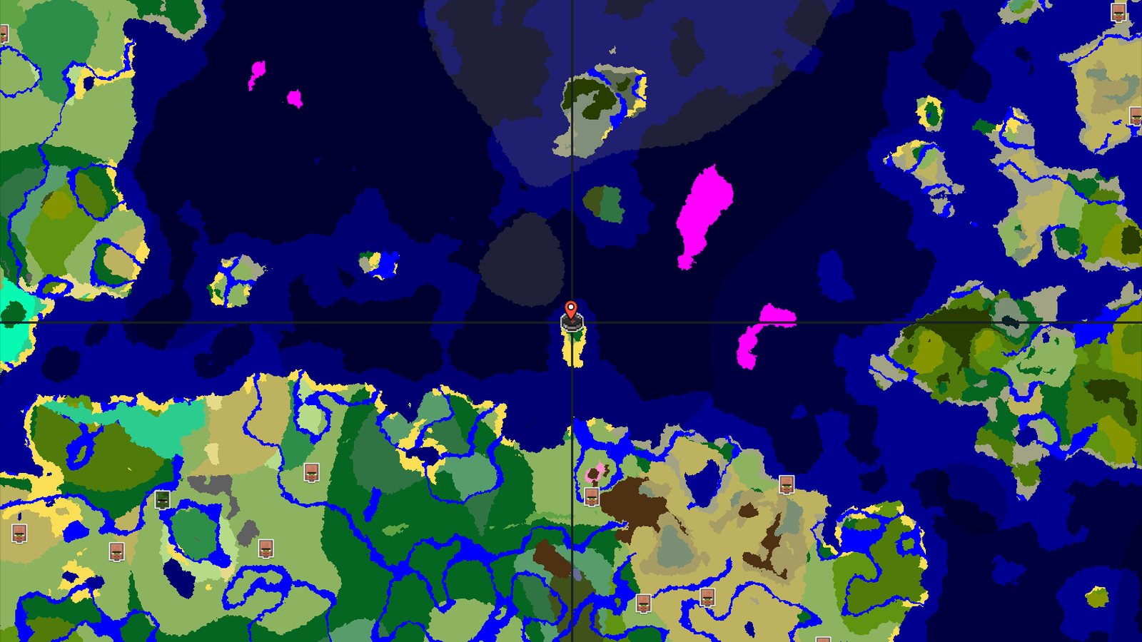 Island Spawn with a Nearby Mushroom Fields Biome — Minecraft seed preview