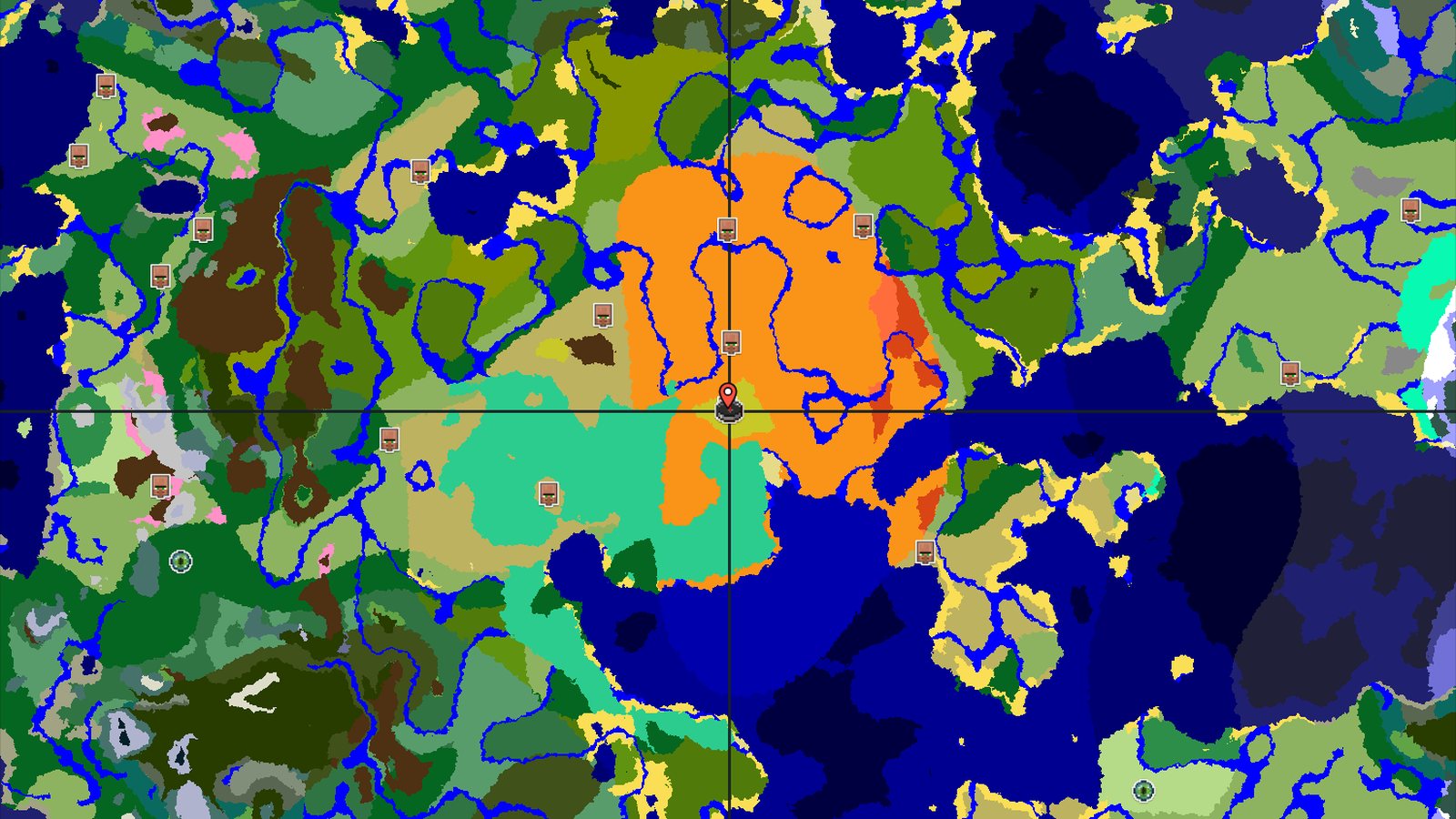 Spawn in a Desert Village with a Mangrove Swamp nearby — Minecraft seed preview