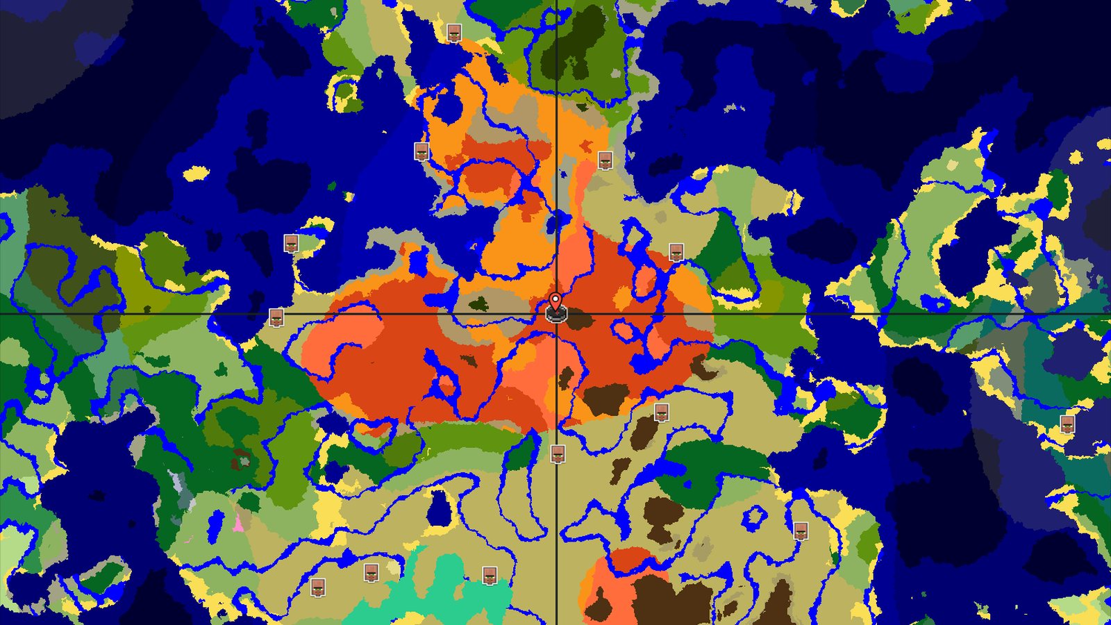 Badlands Spawn With Nearby Desert Temple — Minecraft seed preview
