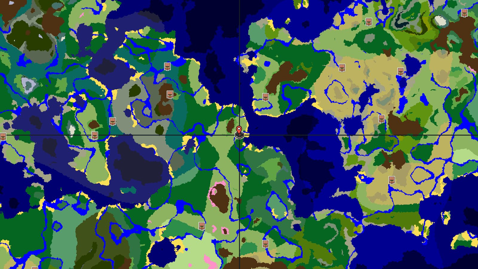 Ocean Ruin in a Forest Valley — Minecraft seed preview