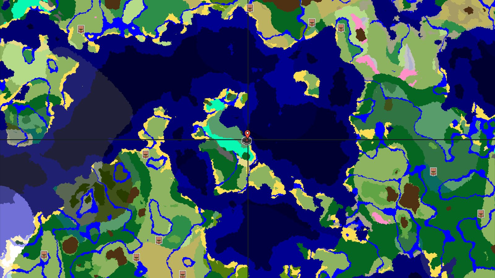 Stony Shore Spawn with Nearby Peaks and Jungle — Minecraft seed preview
