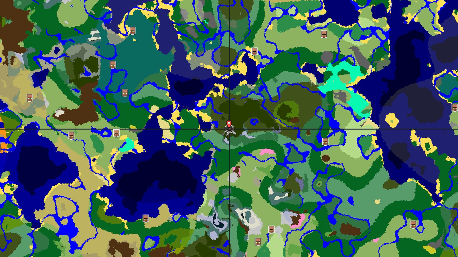 Pale Garden and Frozen Peaks Amidst a Grove — Minecraft seed preview