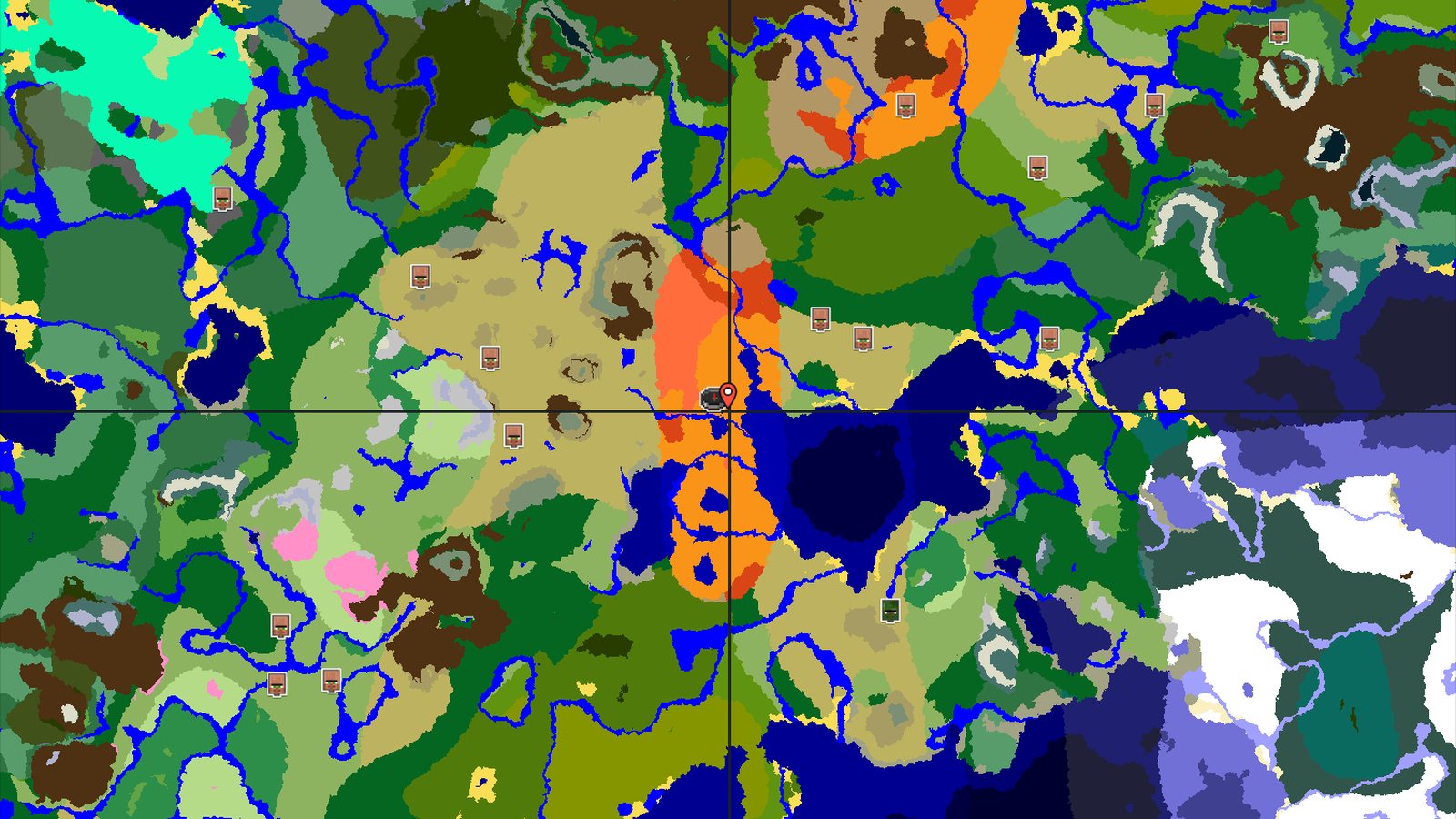 Eroded Badlands next to a Desert Spawn — Minecraft seed preview