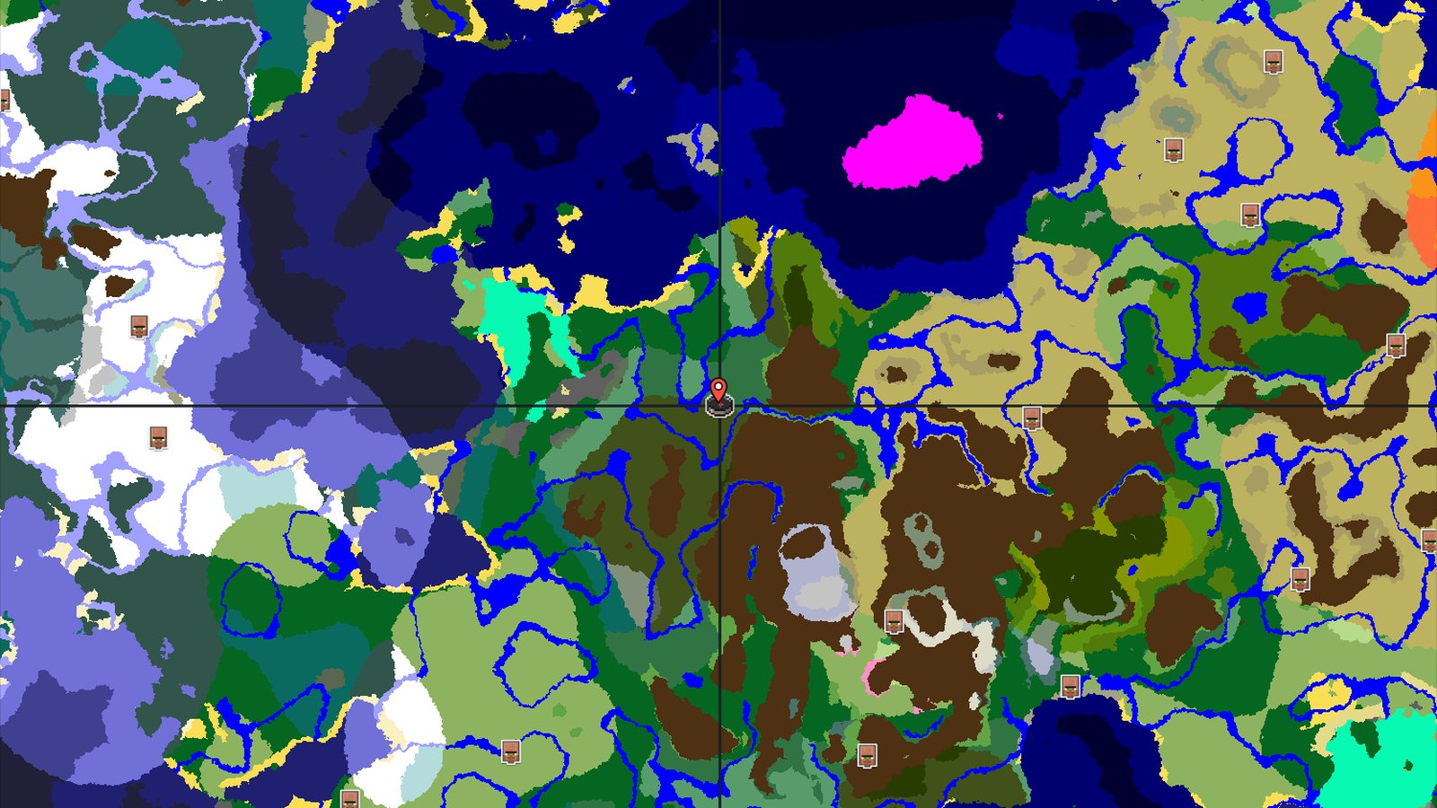 Spawn in a Dark Forest with a Pale Garden nearby — Minecraft seed preview