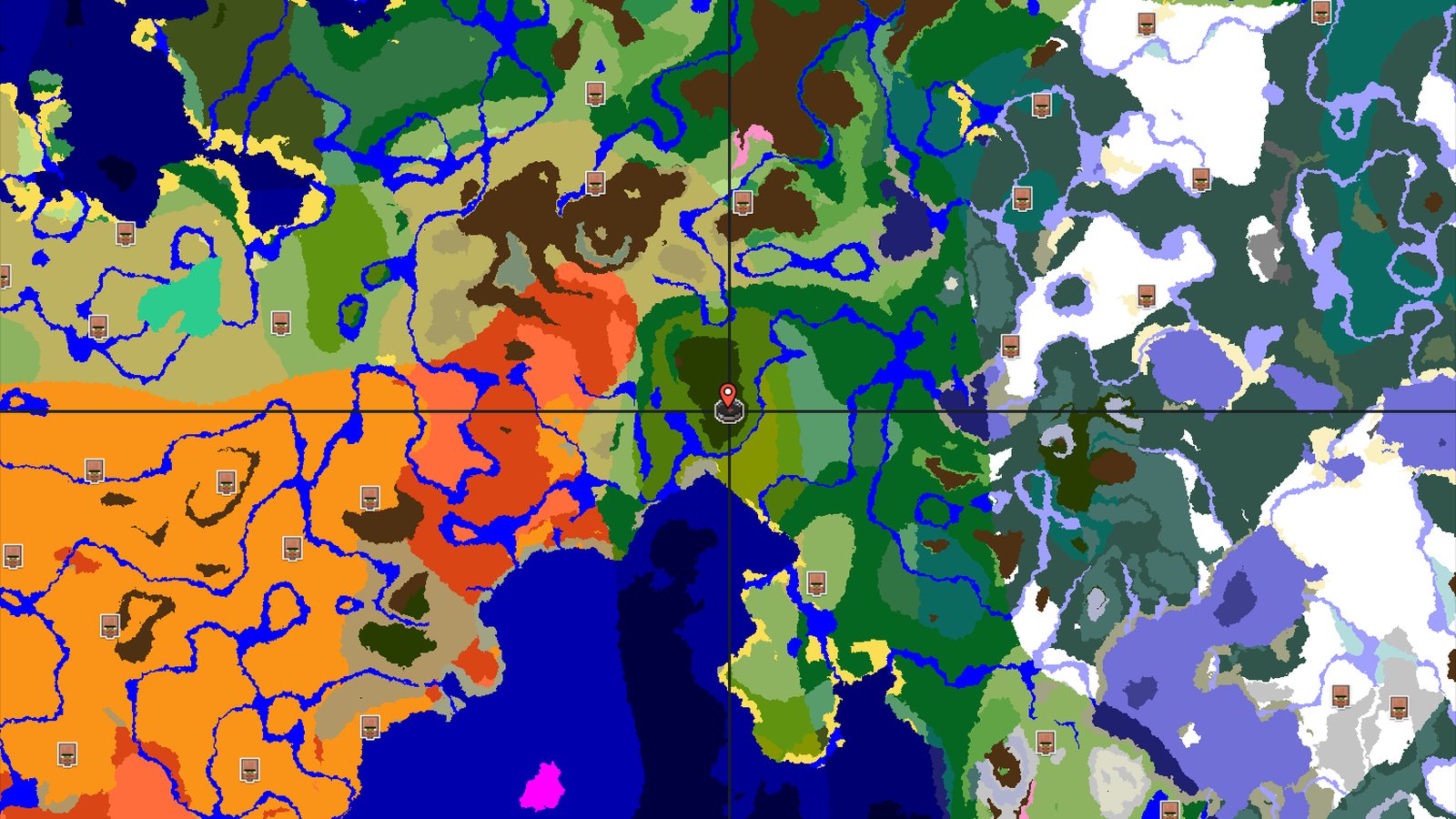 Jungle Spawn with Badlands and Towering Peaks Nearby — Minecraft seed preview