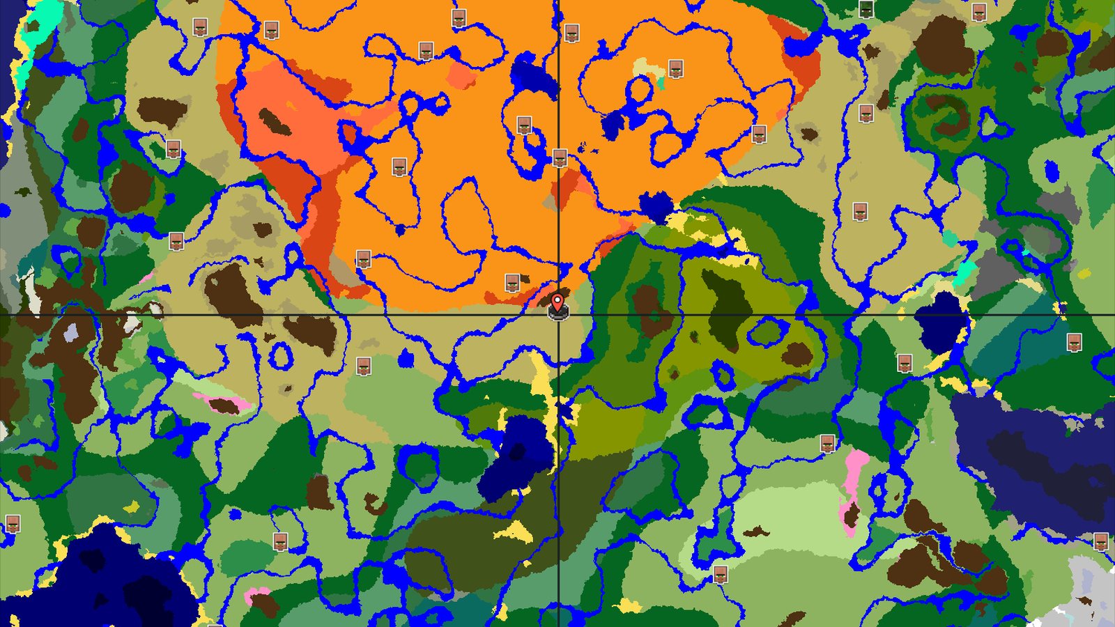 Savanna Spawn with Nearby Eroded Badlands and Desert — Minecraft seed preview
