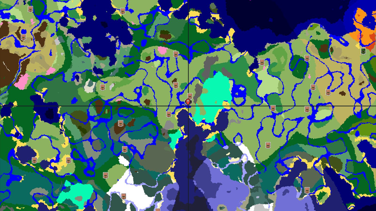 Plains Spawn with Nearby Flower Forest — Minecraft seed preview