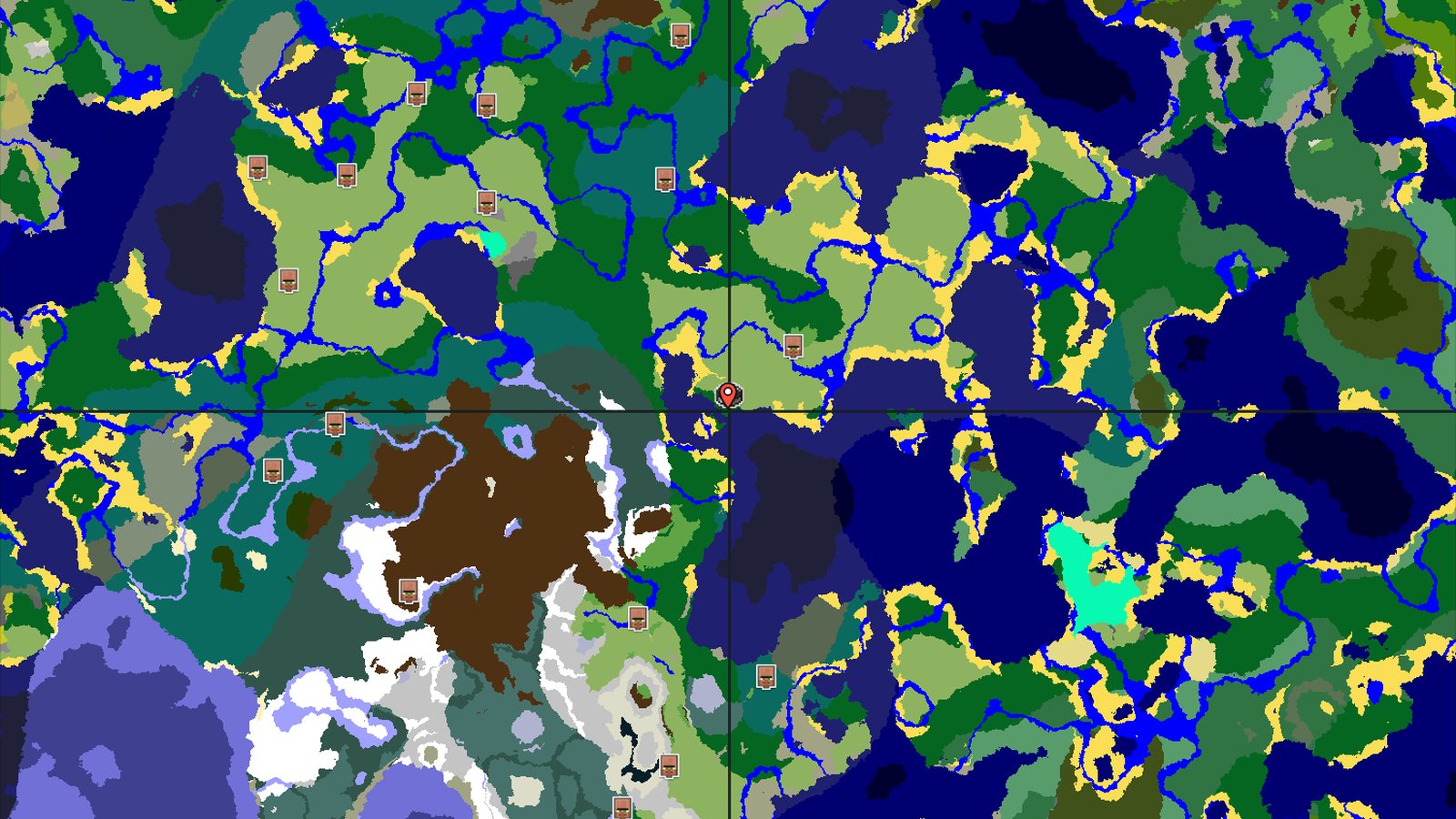 Spawn Near a Small Island Chain and Cold Ocean — Minecraft seed preview