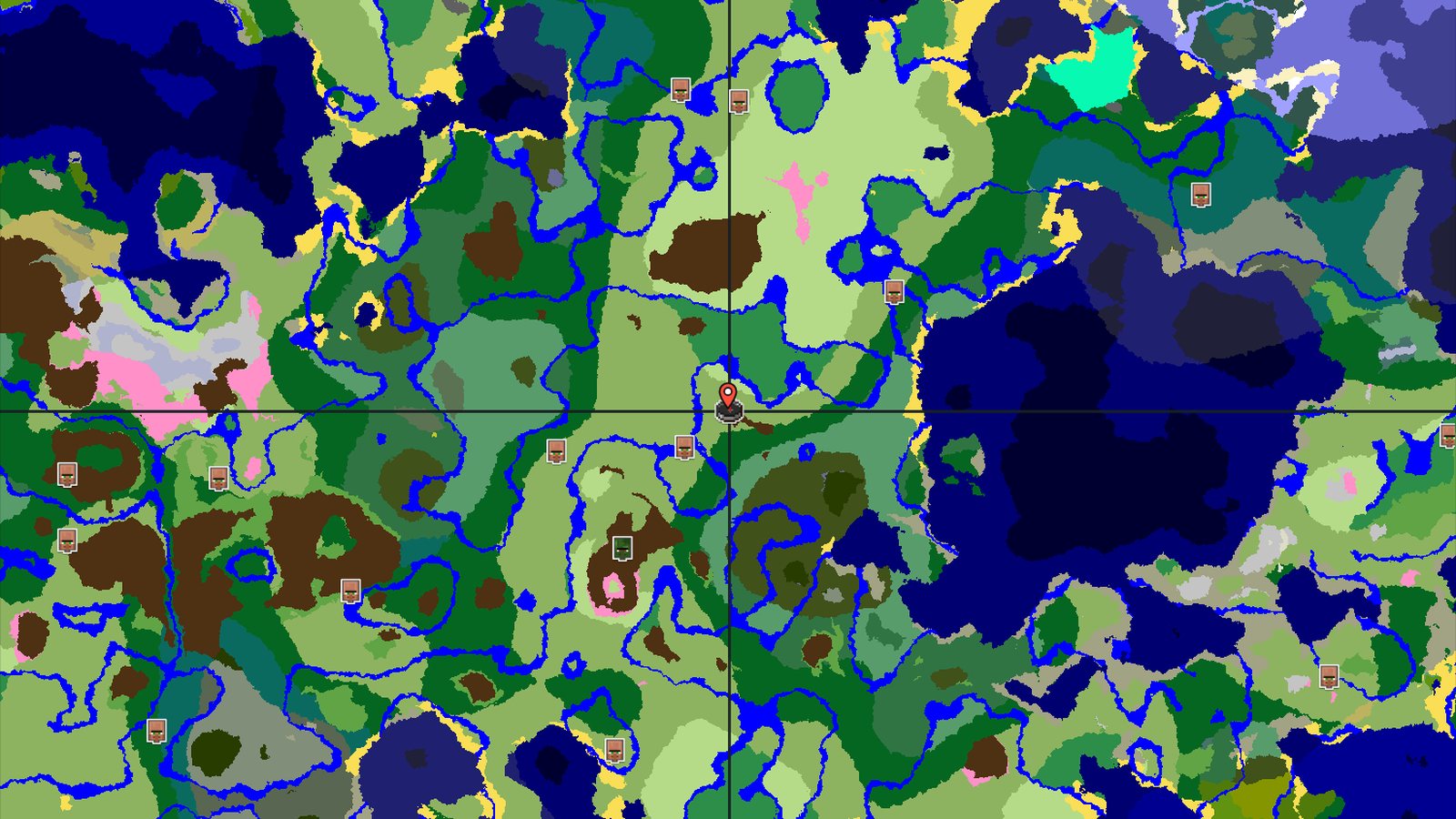 A River Runs Through It: Plains and Forests with Nearby Trials — Minecraft seed preview