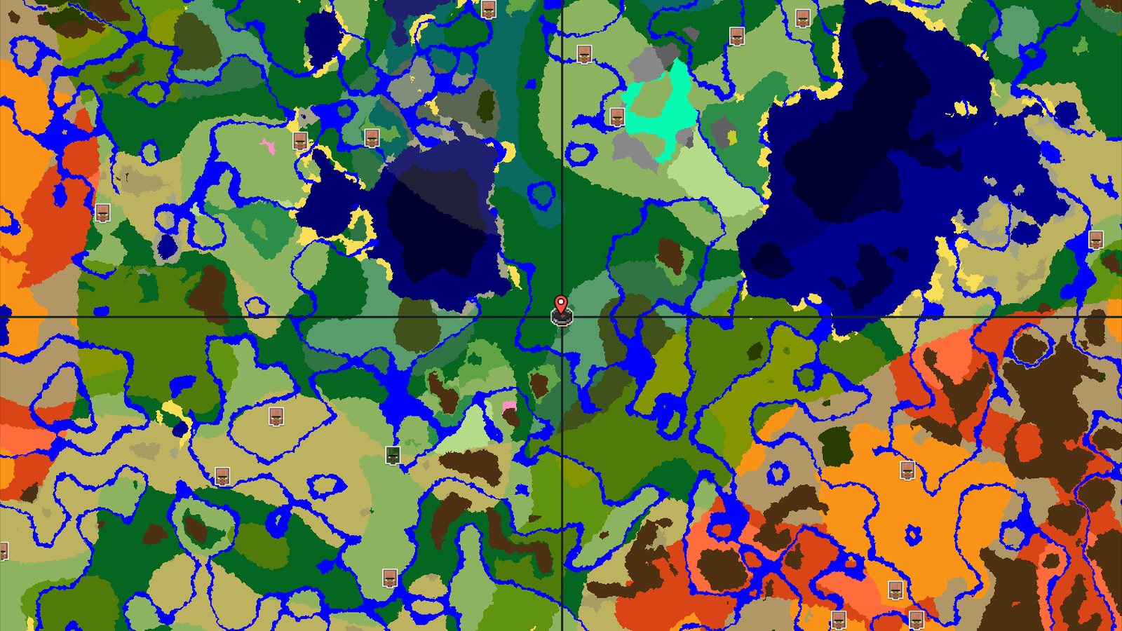 Spawn in Birch Forest with a nearby Jungle Temple — Minecraft seed preview