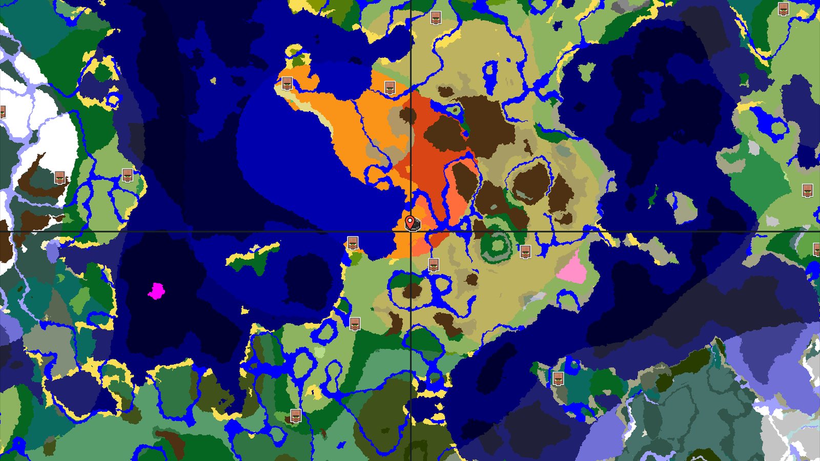 Desert Spawn with Nearby Badlands and Ancient City — Minecraft seed preview