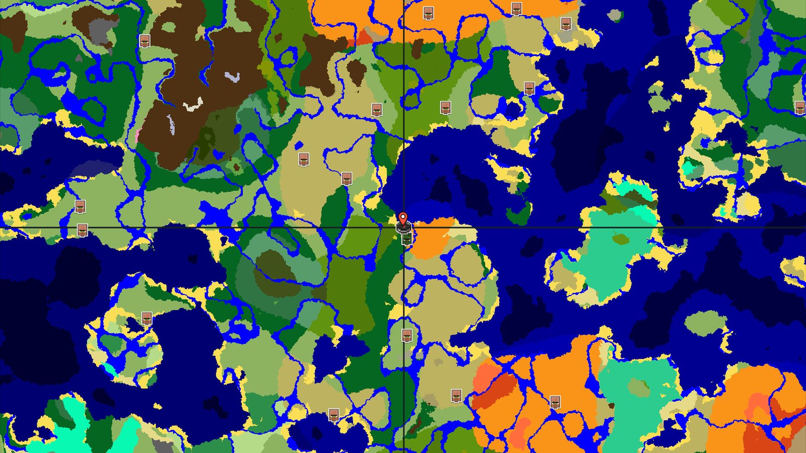 Desert Spawn with Nearby Temple and Village — Minecraft seed preview