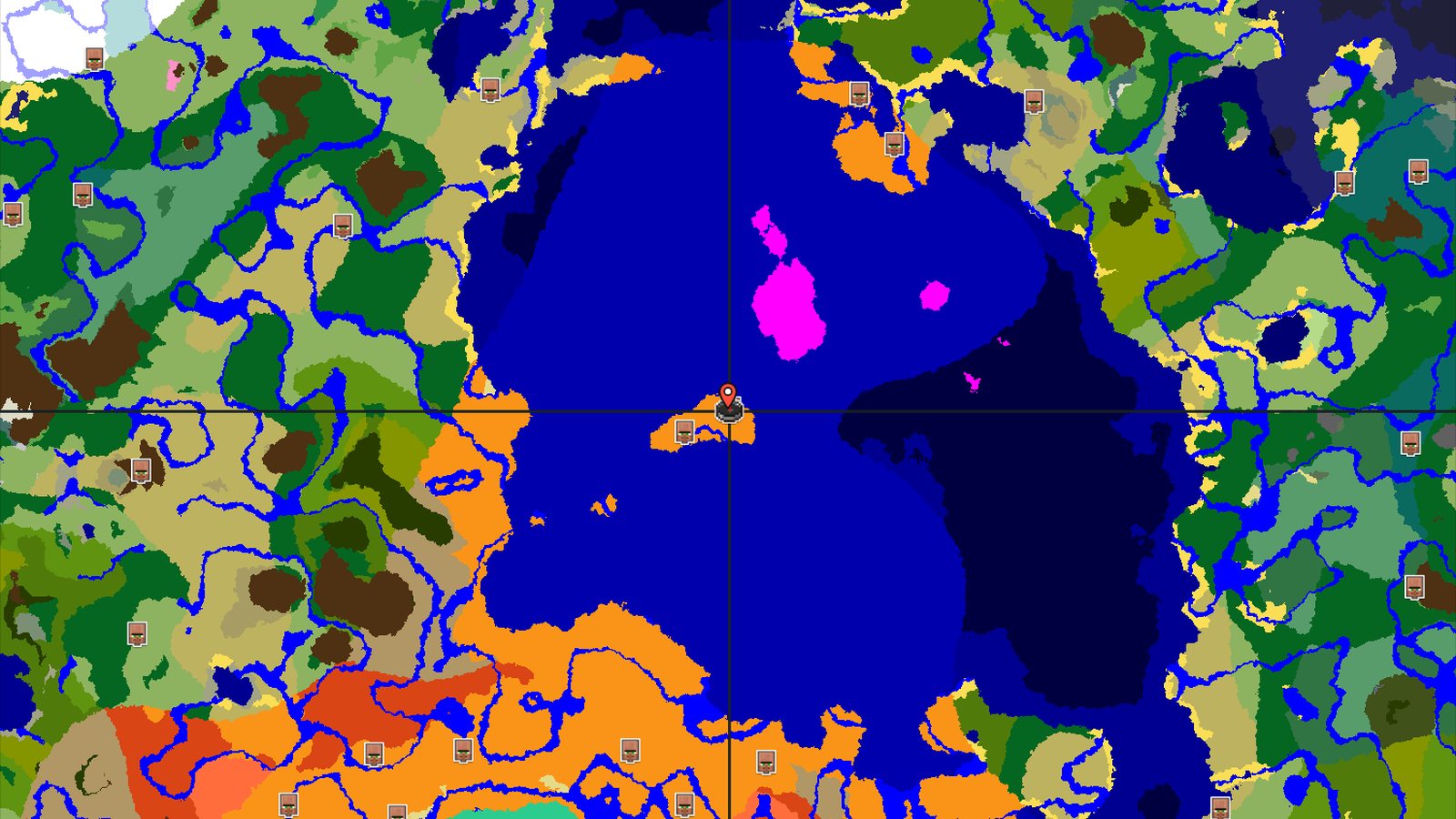 A Desert Island Start with a Close Mushroom Fields — Minecraft seed preview