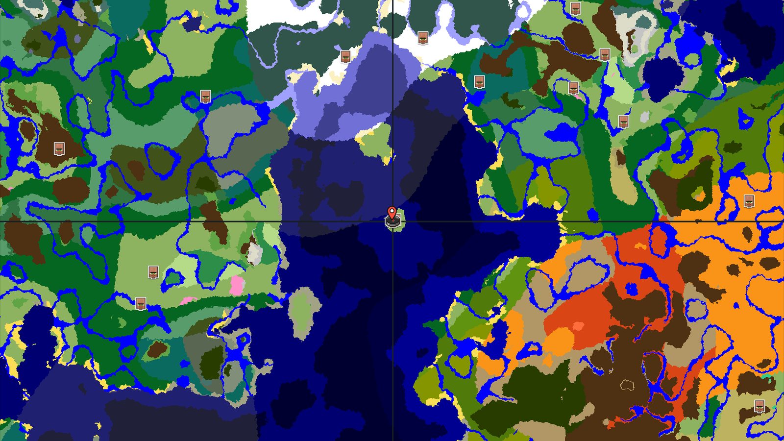 Island Spawn with a Close Village and Undersea Exploration — Minecraft seed preview