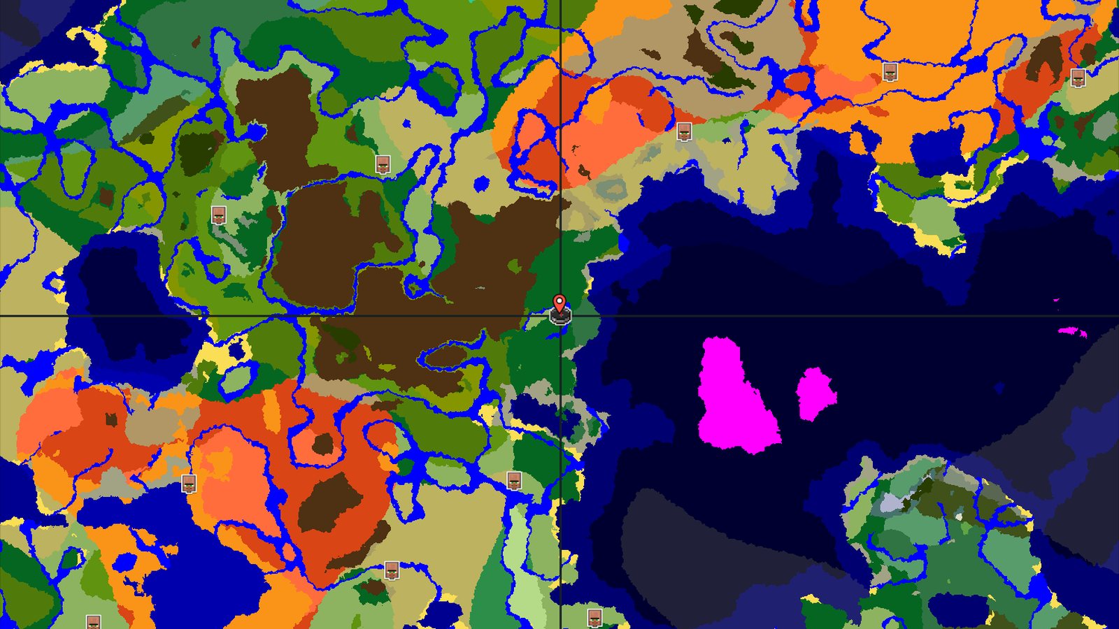 Ancient City Under a Forest and River Landscape — Minecraft seed preview