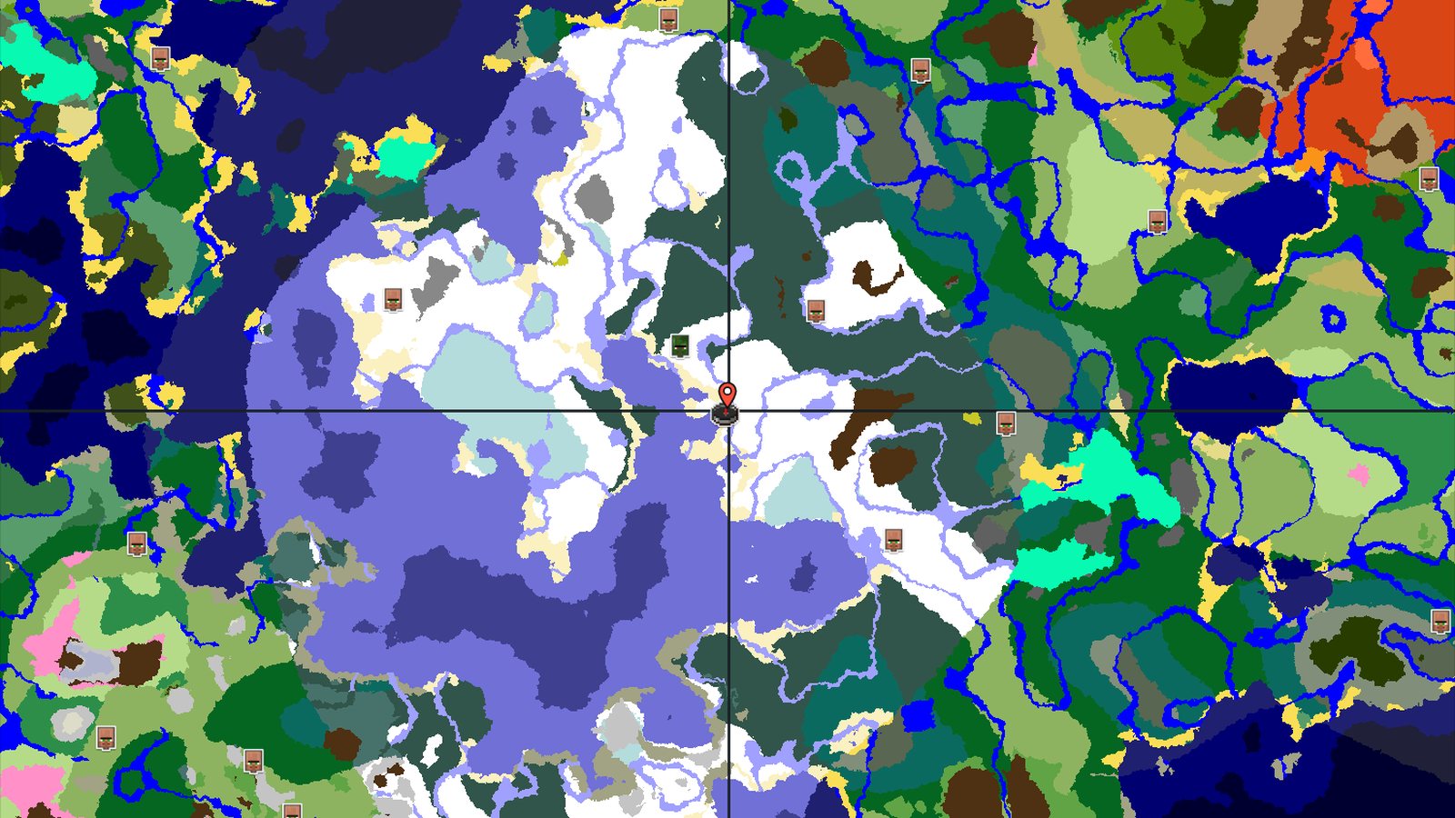 Spawn in Snowy Plains With an Abandoned Village Nearby — Minecraft seed preview