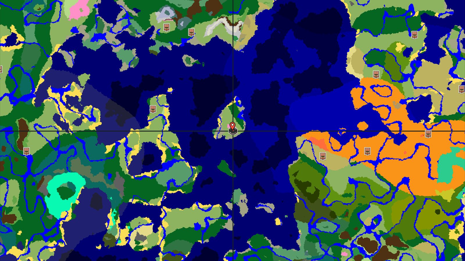 Cherry Grove Island with Nearby Trial Chambers — Minecraft seed preview