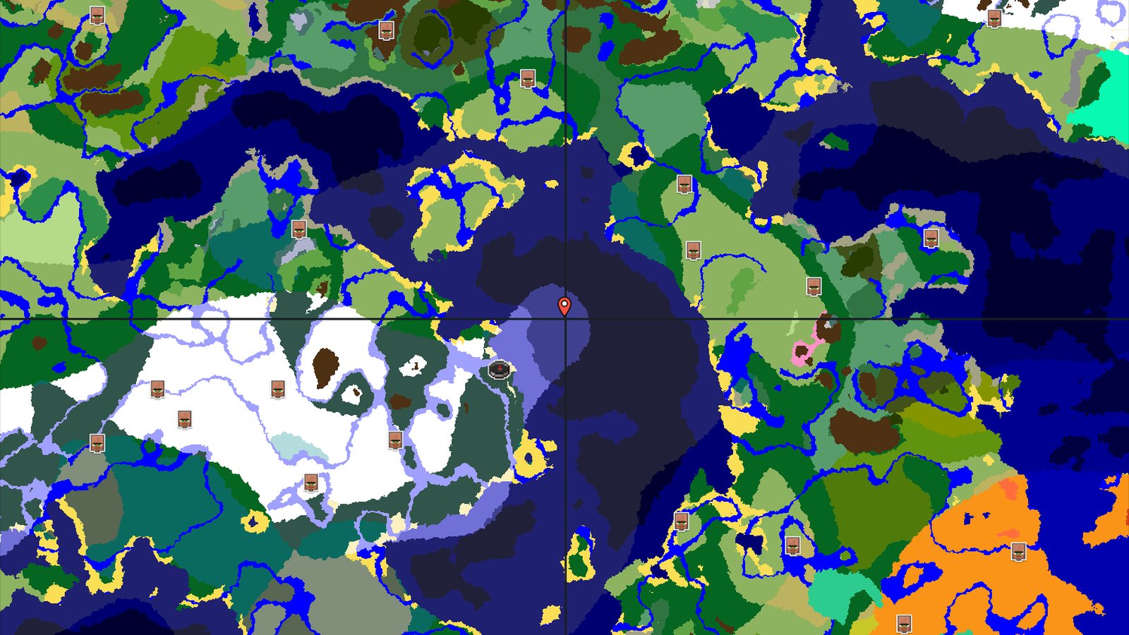 Frozen Ocean Start with Nearby Trial Chambers — Minecraft seed preview