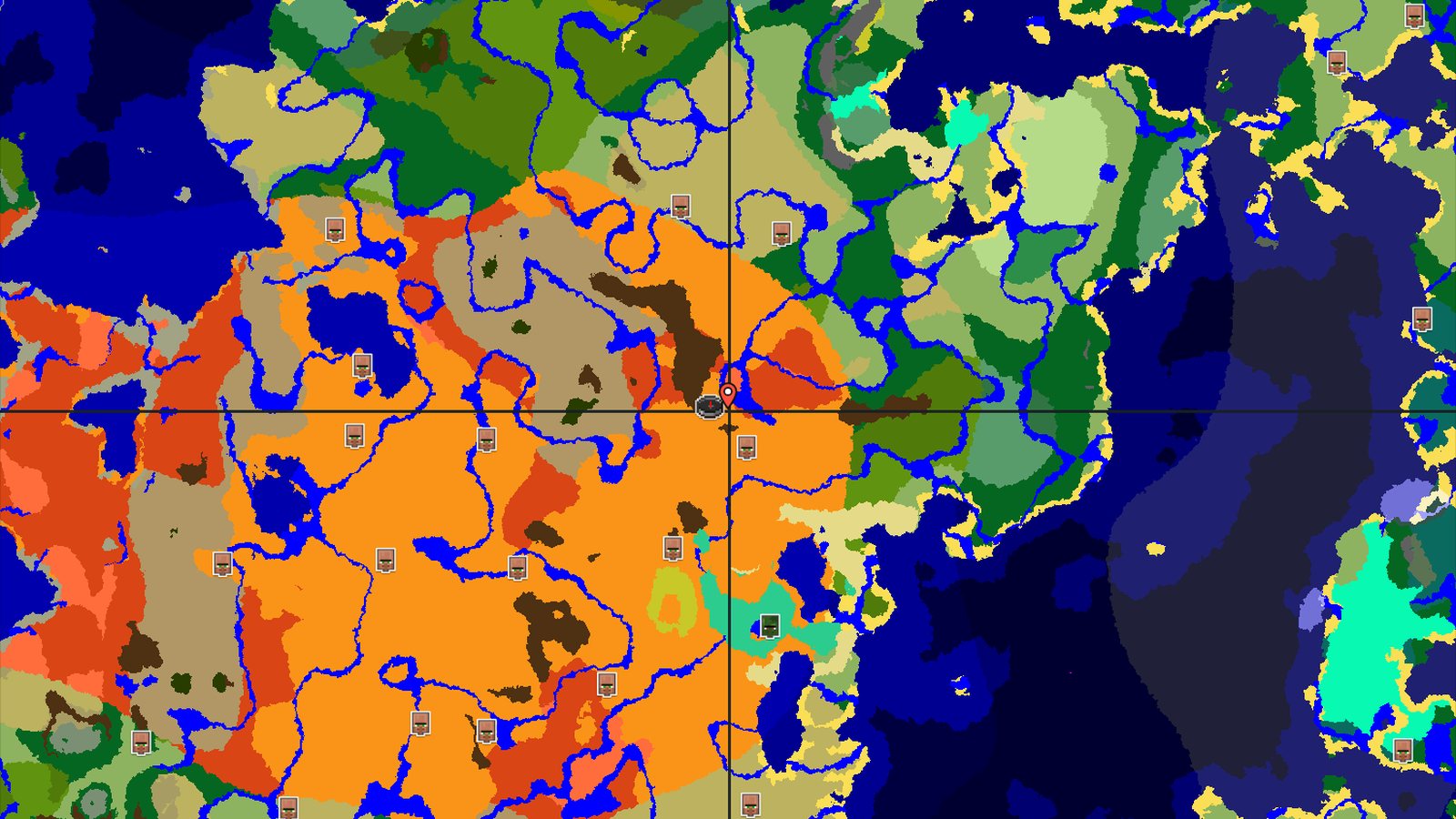 Desert Spawn with Nearby Eroded Badlands — Minecraft seed preview