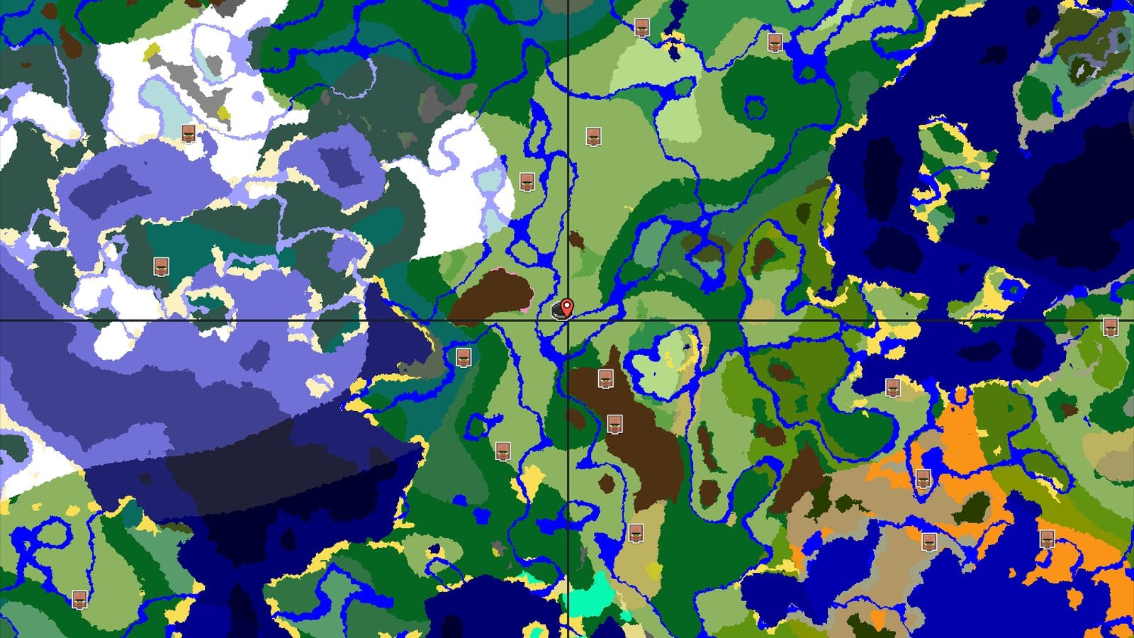 Cherry Grove Near Spawn with Stronghold Close — Minecraft seed preview