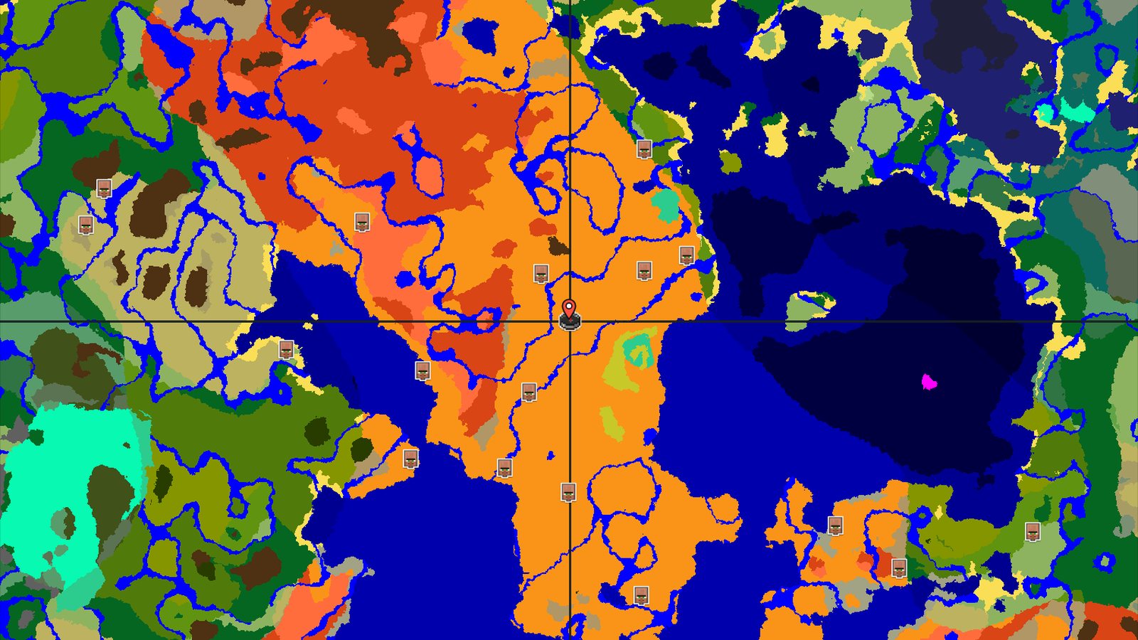 Desert Spawn with Nearby Pyramid and Badlands — Minecraft seed preview