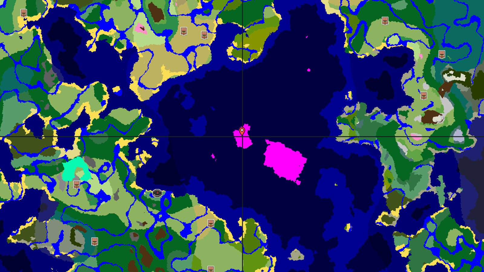 Mushroom Island with a Village — Minecraft seed preview