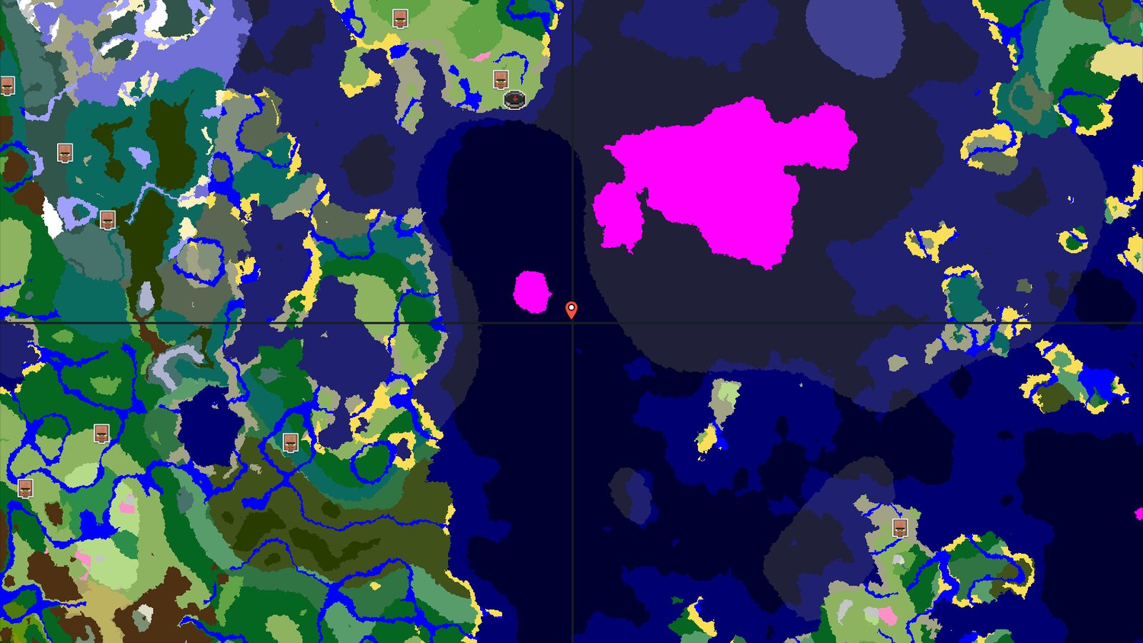 Mushroom Fields Near Spawn in Deep Ocean — Minecraft seed preview