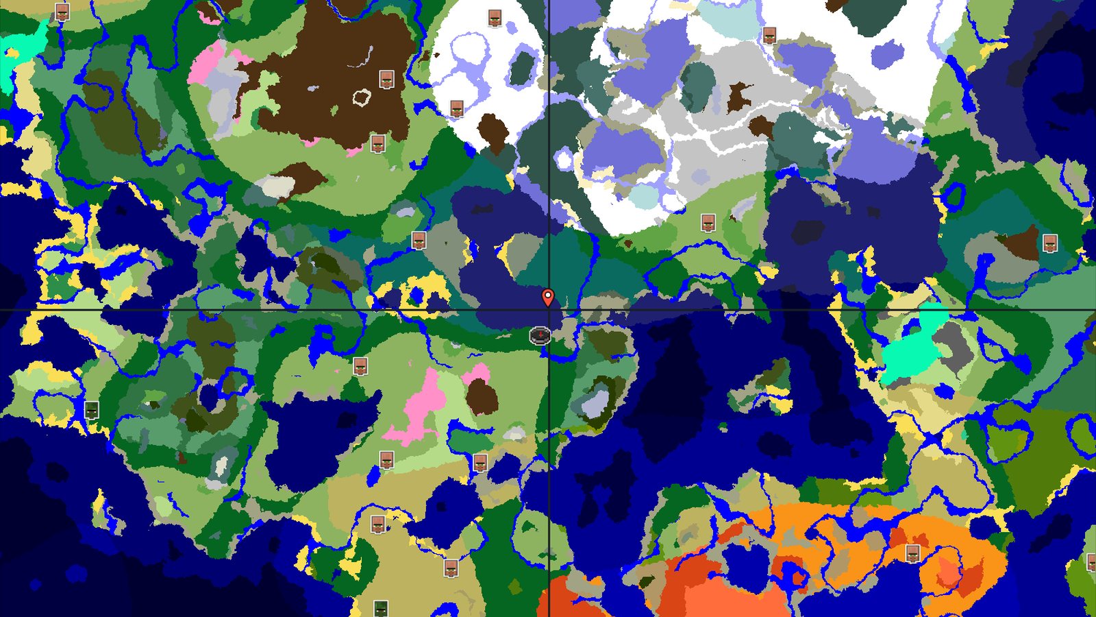 Forest Spawn with Nearby Cherry Grove and Trail Chambers — Minecraft seed preview