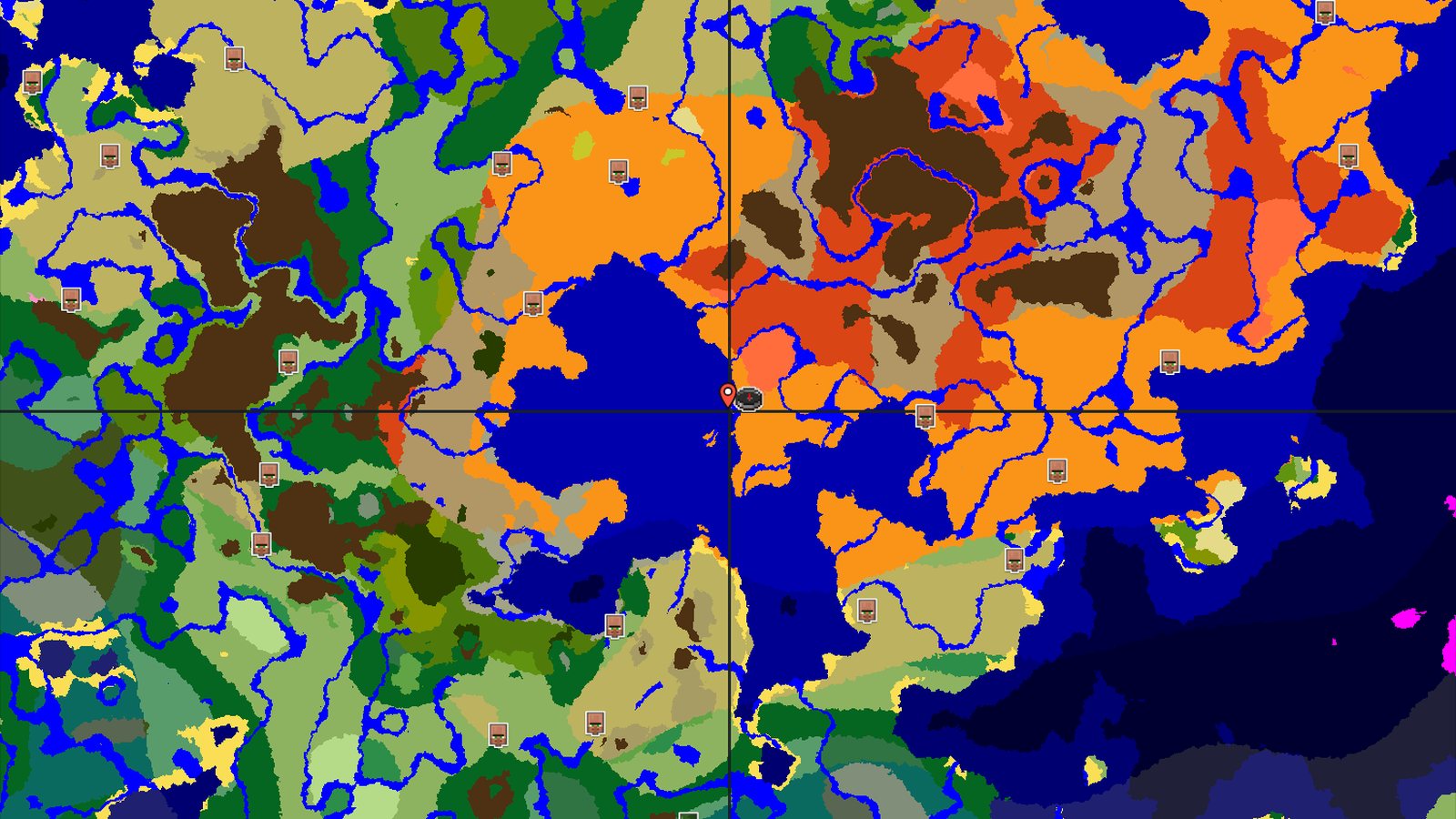 Desert and Badlands with a Trial Chamber Nearby — Minecraft seed preview