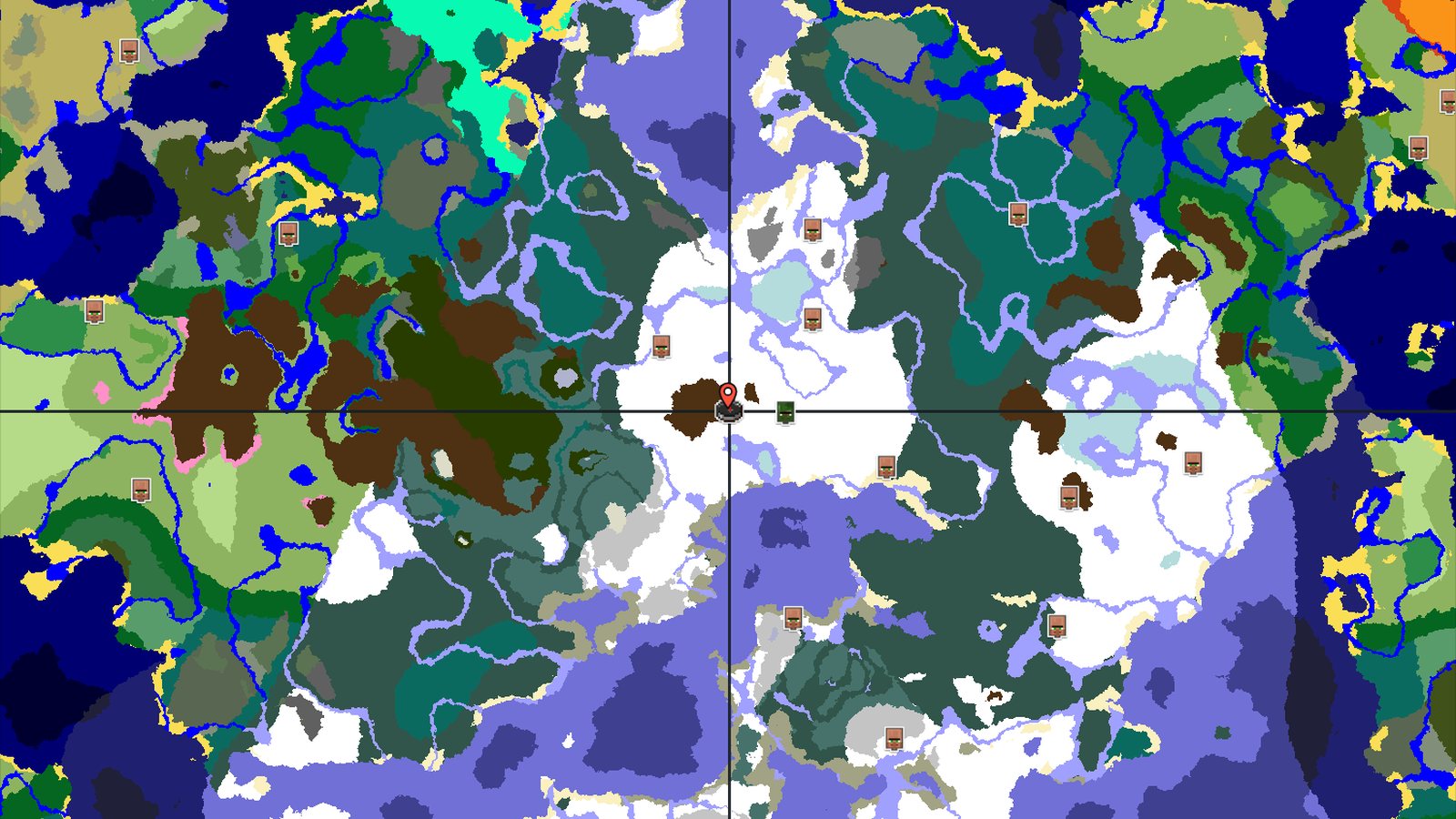 Spawn in Snowy Plains Near an Abandoned Village — Minecraft seed preview