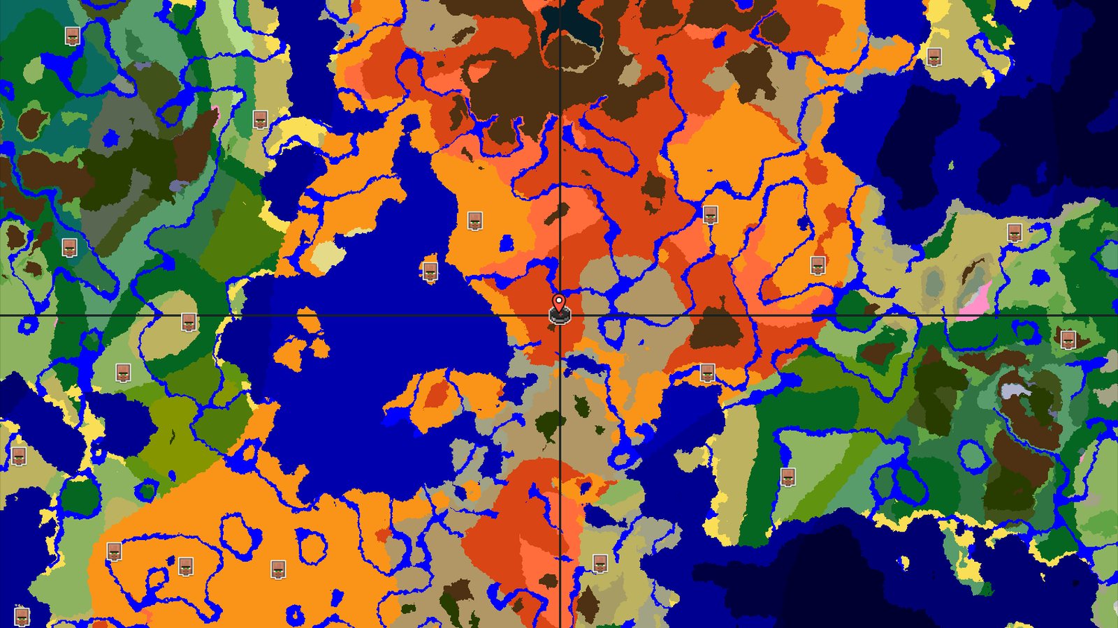 Badlands Spawn with Eroded Peaks and Lush Caves — Minecraft seed preview